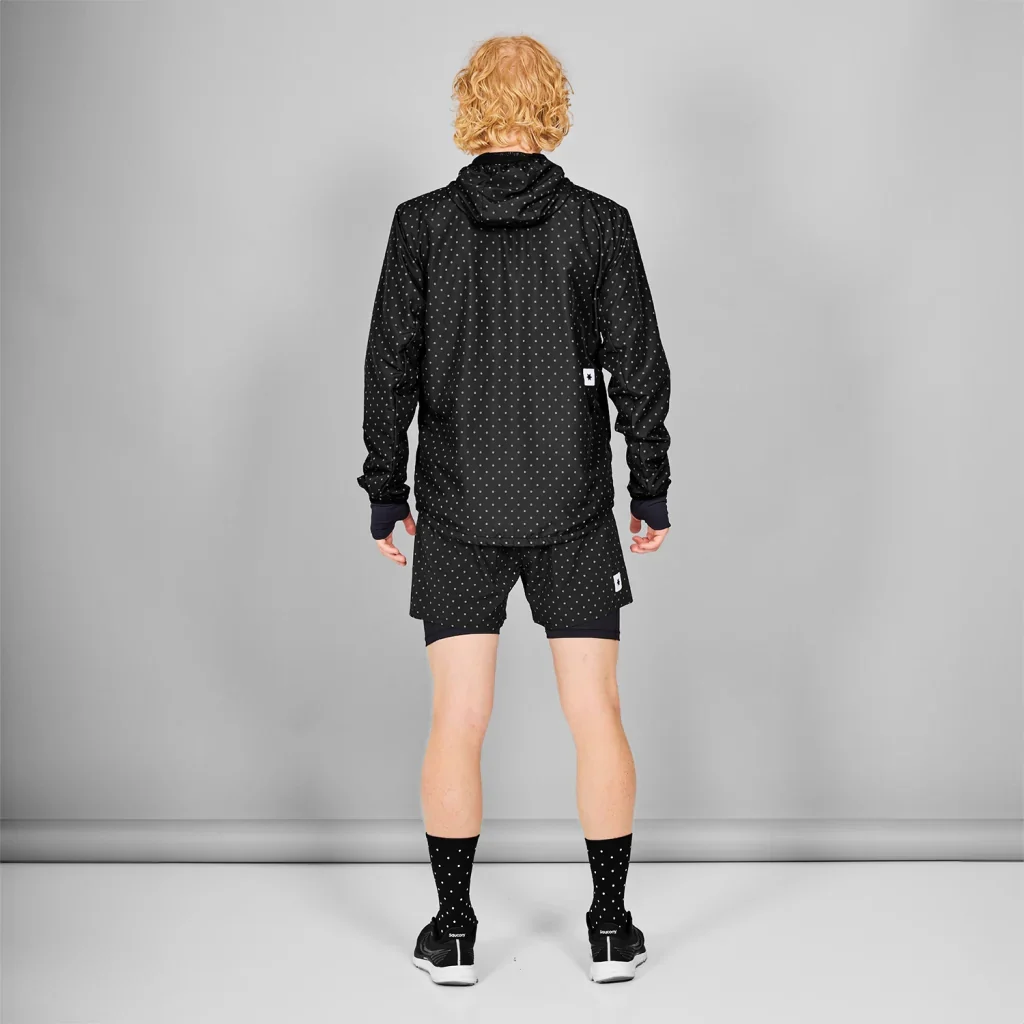 SAYSKY Men's Reflective Polka Blaze Jacket Black - Image 3