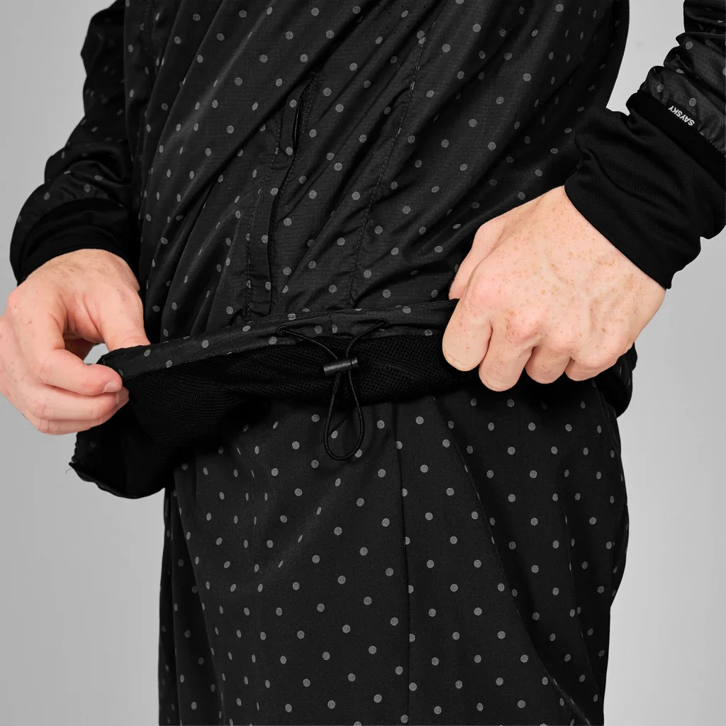 SAYSKY Men's Reflective Polka Blaze Jacket Black - Image 4