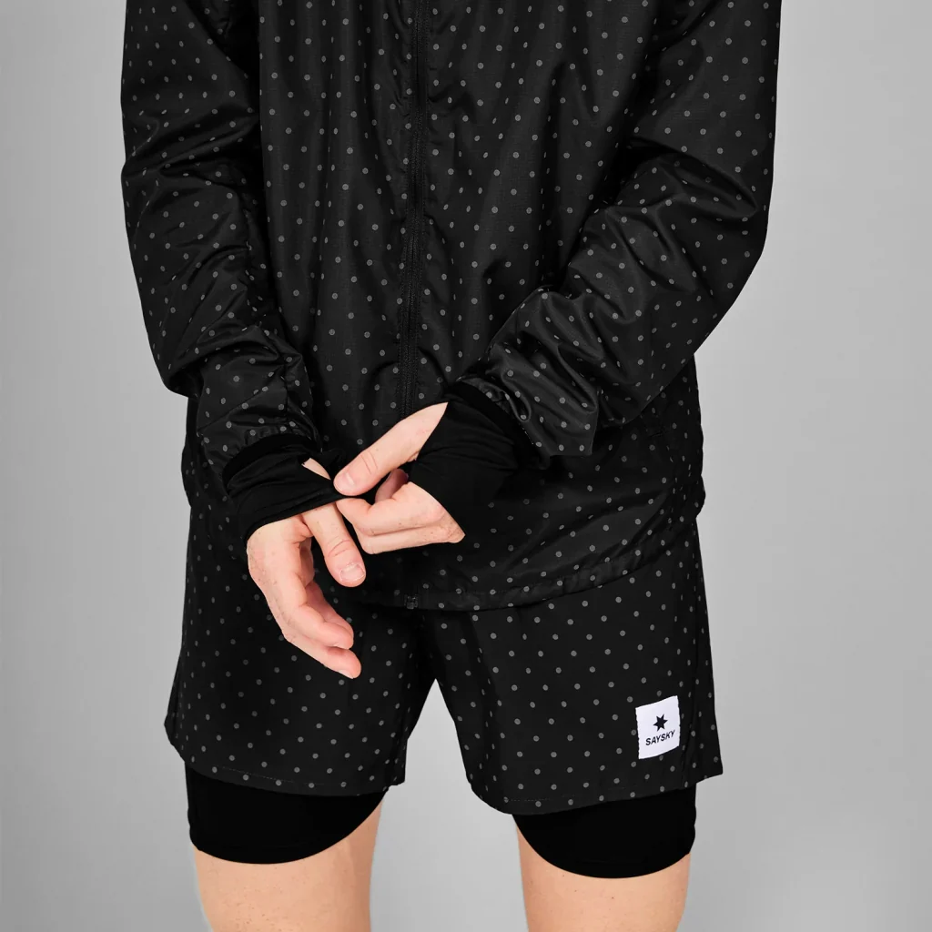 SAYSKY Men's Reflective Polka Blaze Jacket Black - Image 5