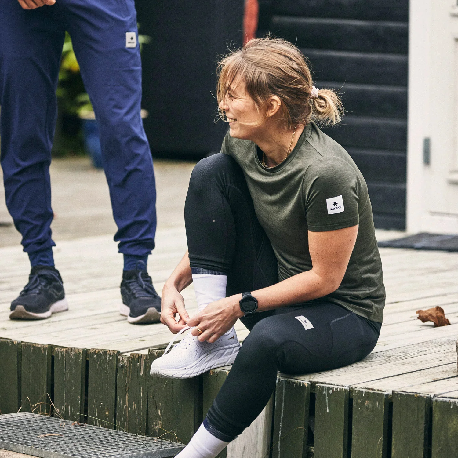 SAYSKY Women's Combat+ Long Tights Black - Image 3
