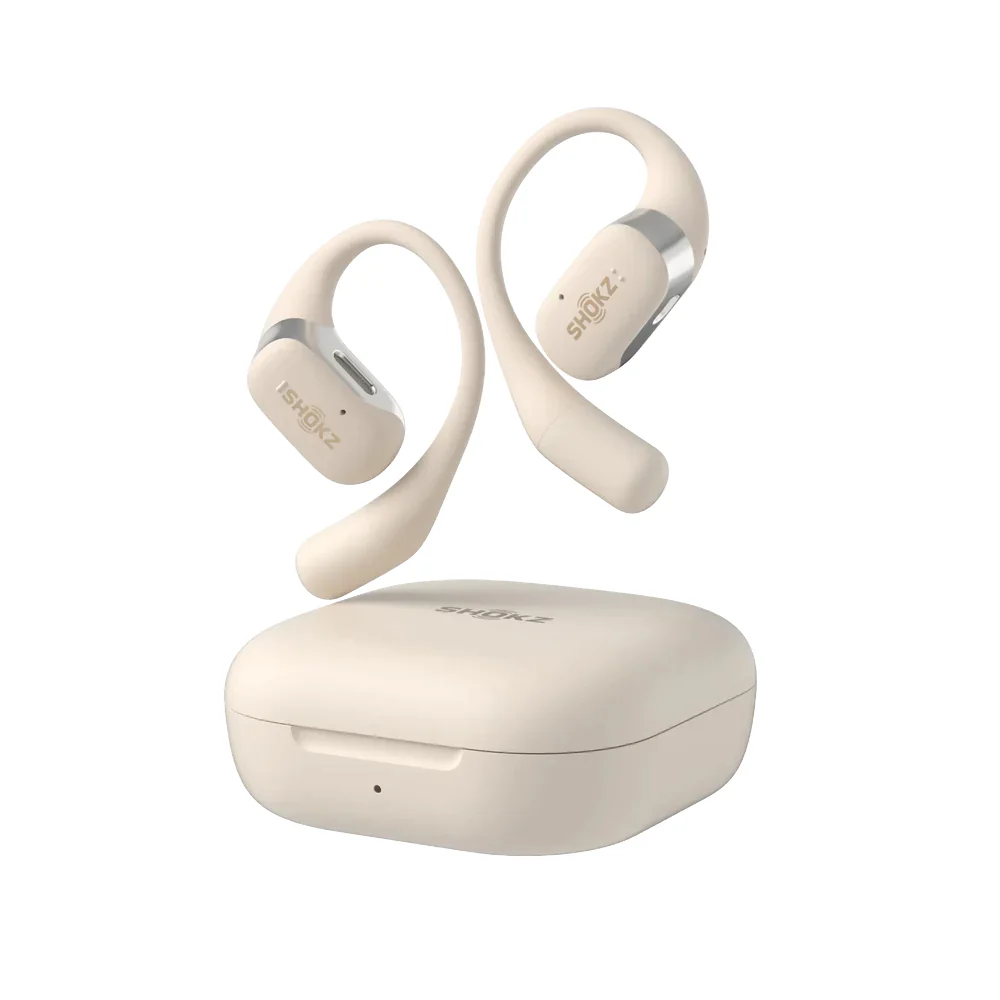 Shokz OpenFit Headphones Beige - Image 3
