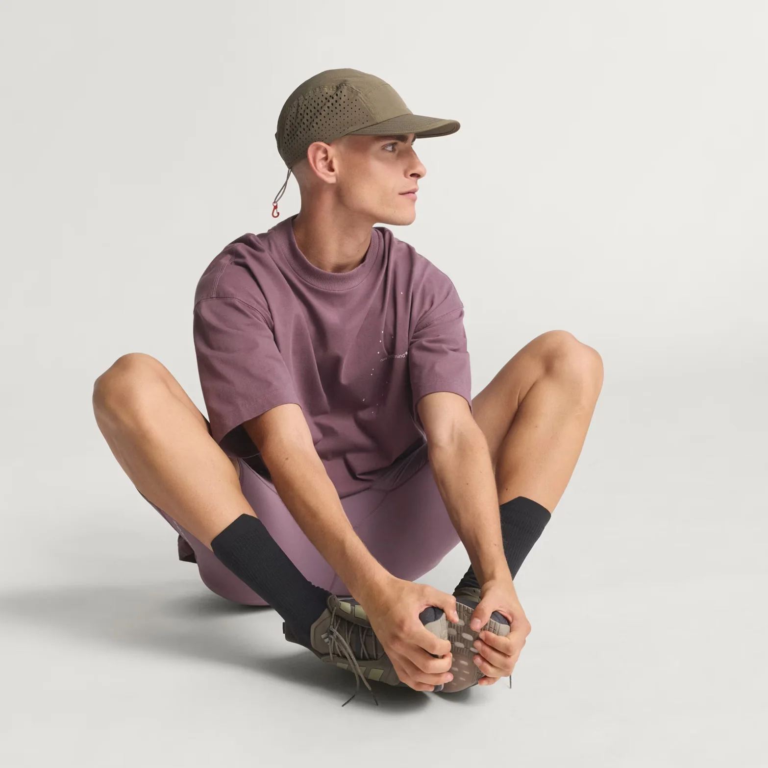 Unisex Adi365 H.Koumori Running Tee Shadow Fig - Image 7