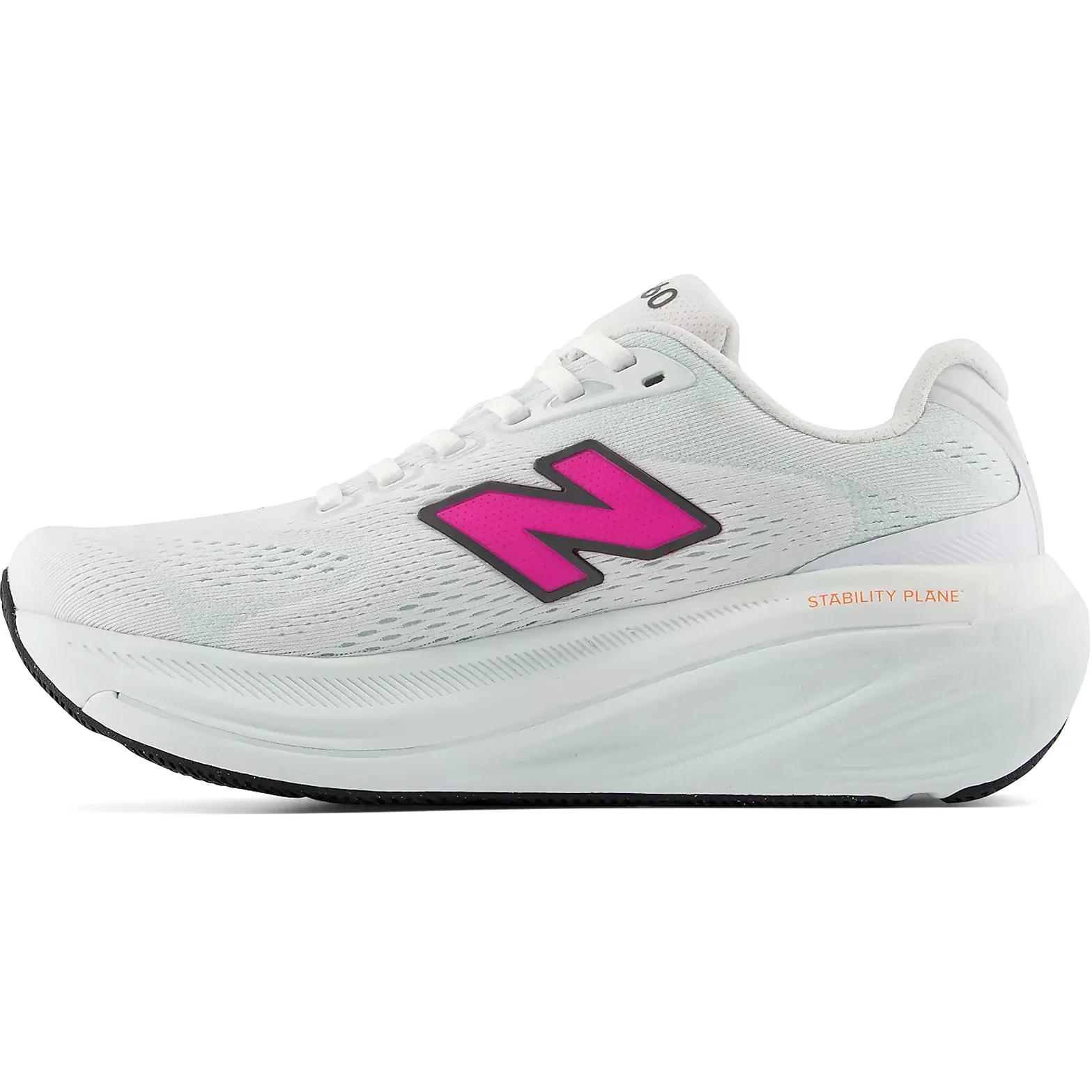 Women's 860v15 Running Shoes White / Pink Heat / Glint Blue - Image 2