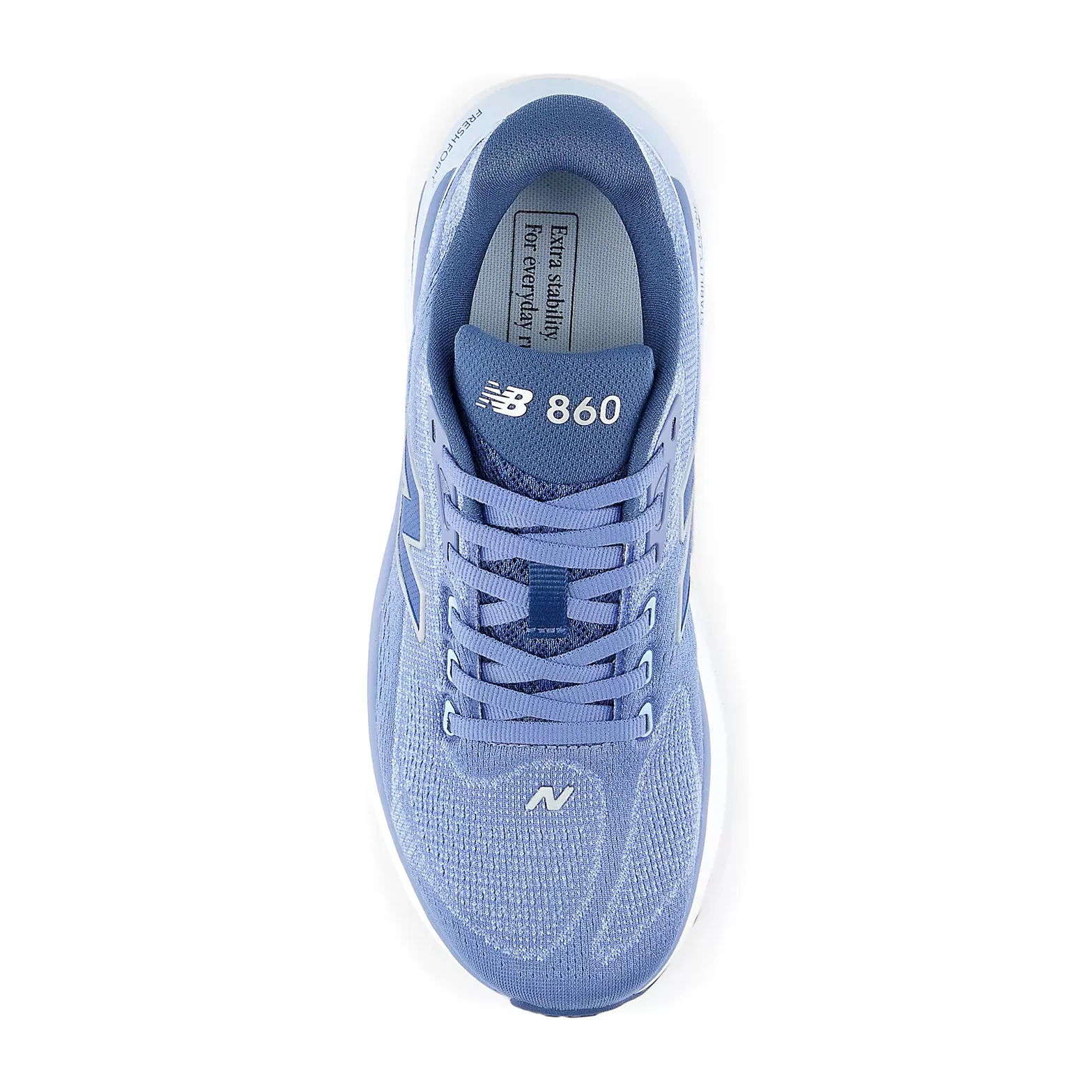 Women's 860v15 Wide Fit Running Shoes Fairweather Blue / Silver Metallic - Image 3