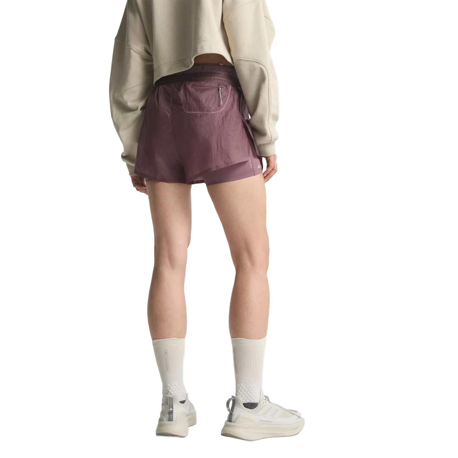 Women's Adi365 H.Koumori Running 2 in 1 Shorts Shadow Fig - Image 2
