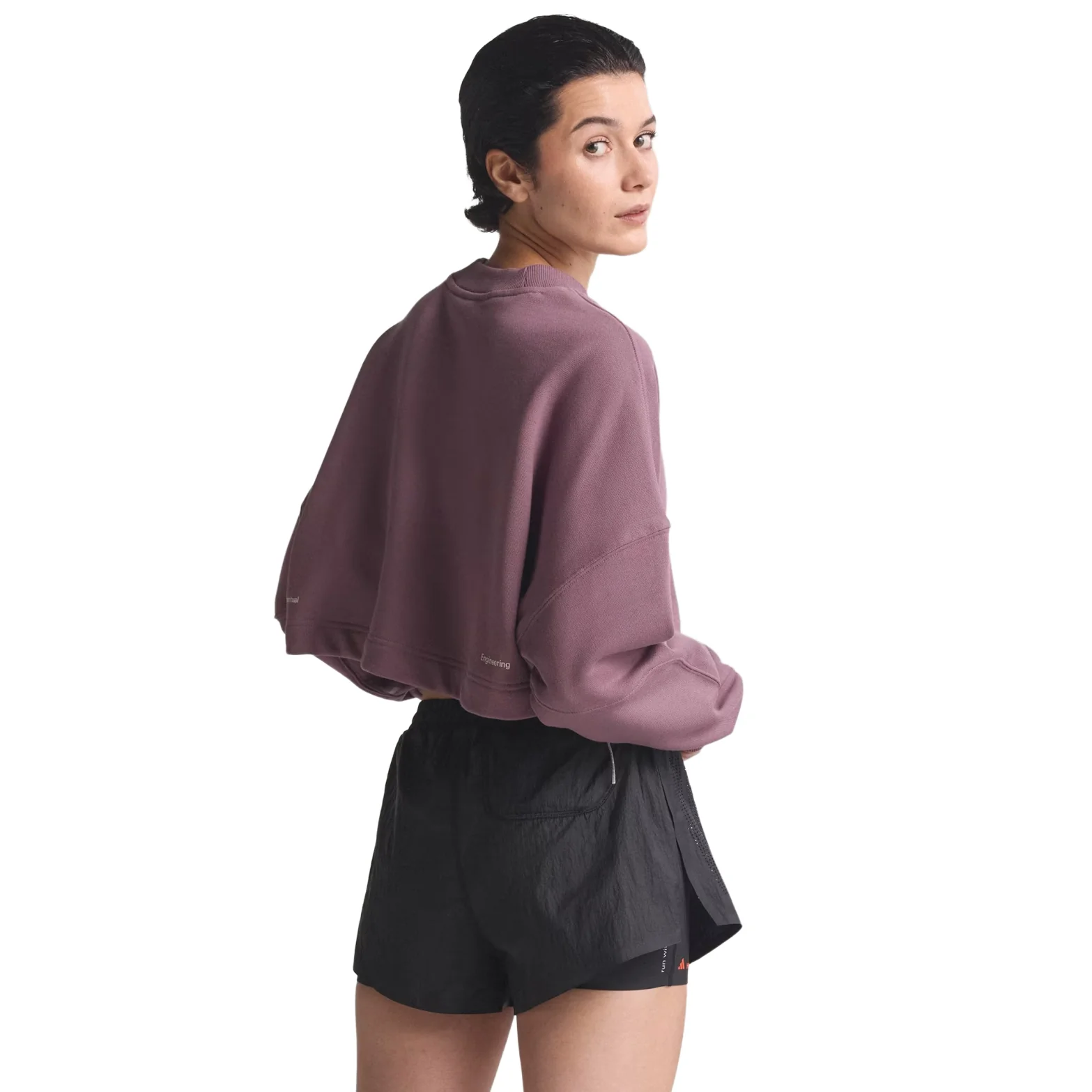 Women's Adi365 H.Koumori Running Crew Top Shadow Fig - Image 2