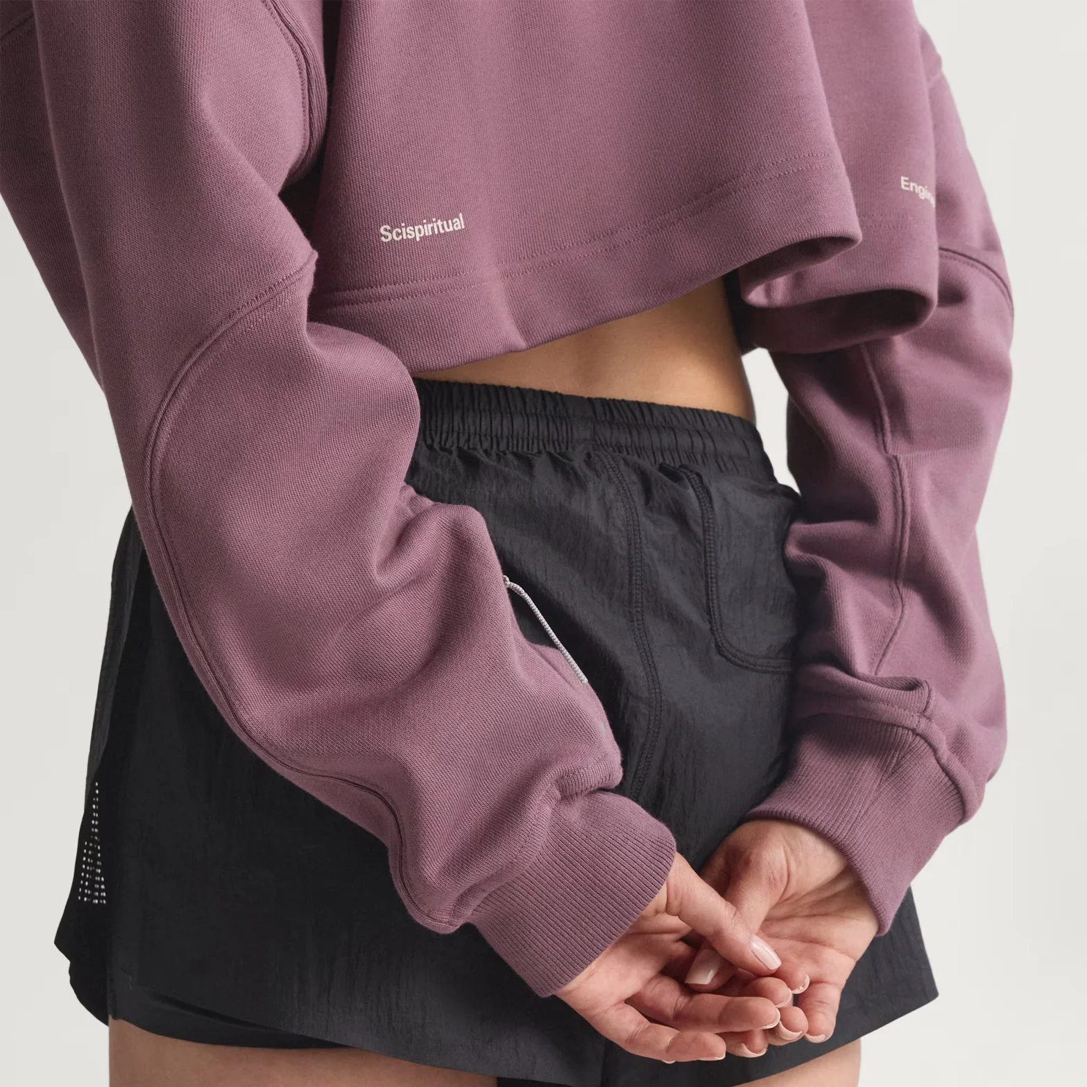 Women's Adi365 H.Koumori Running Crew Top Shadow Fig - Image 4