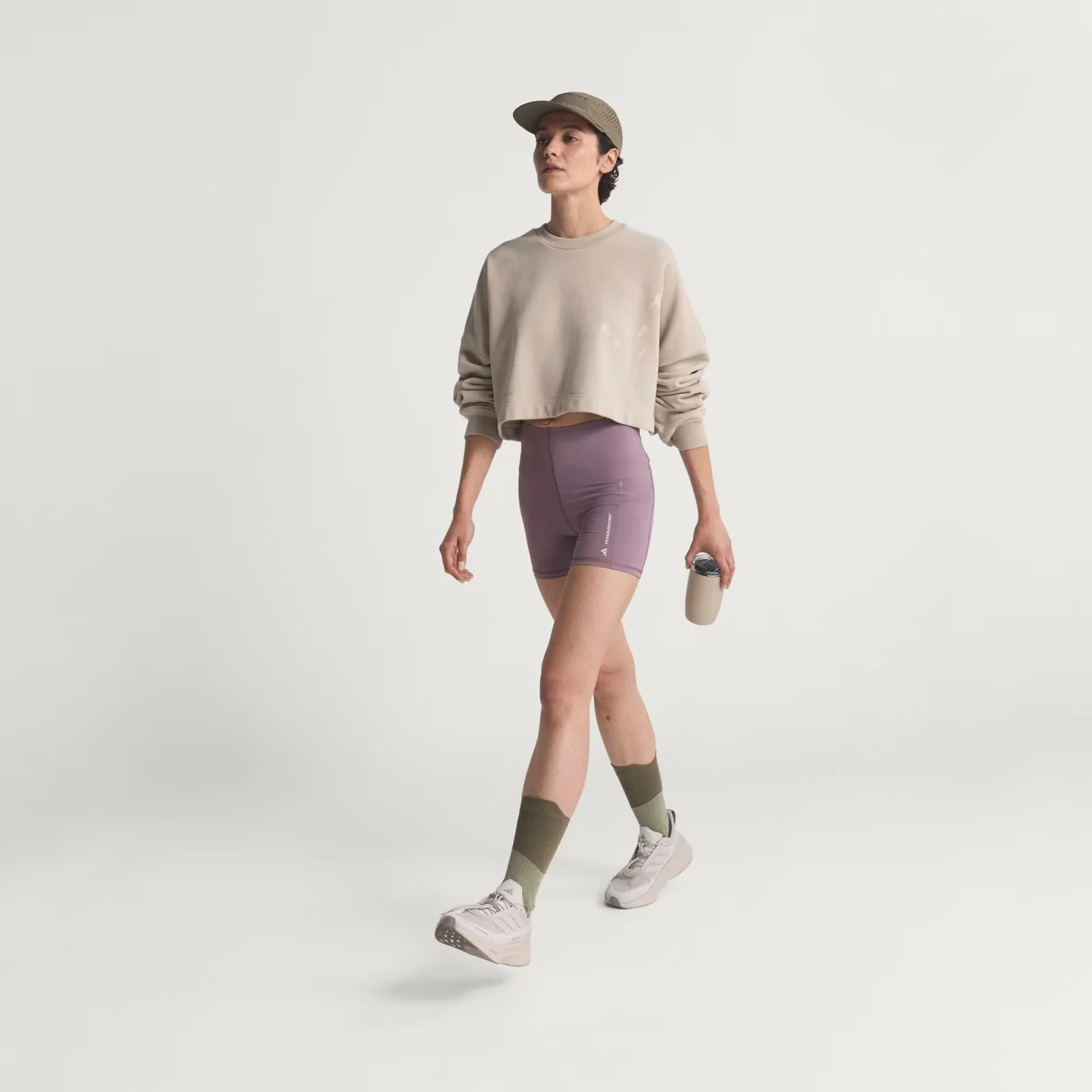Women's Adi365 H.Koumori Running Crew Top Putty Grey - Image 7