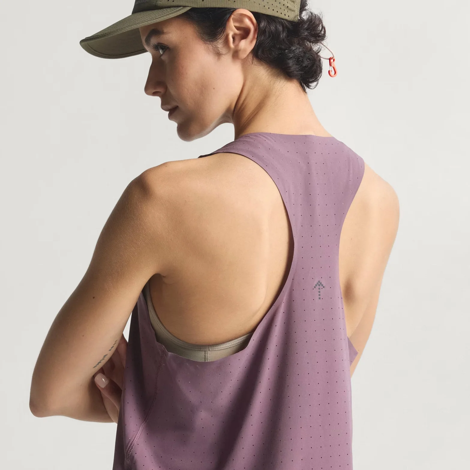 Women's Adi365 H.Koumori Running Tank Shadow Fig - Image 4