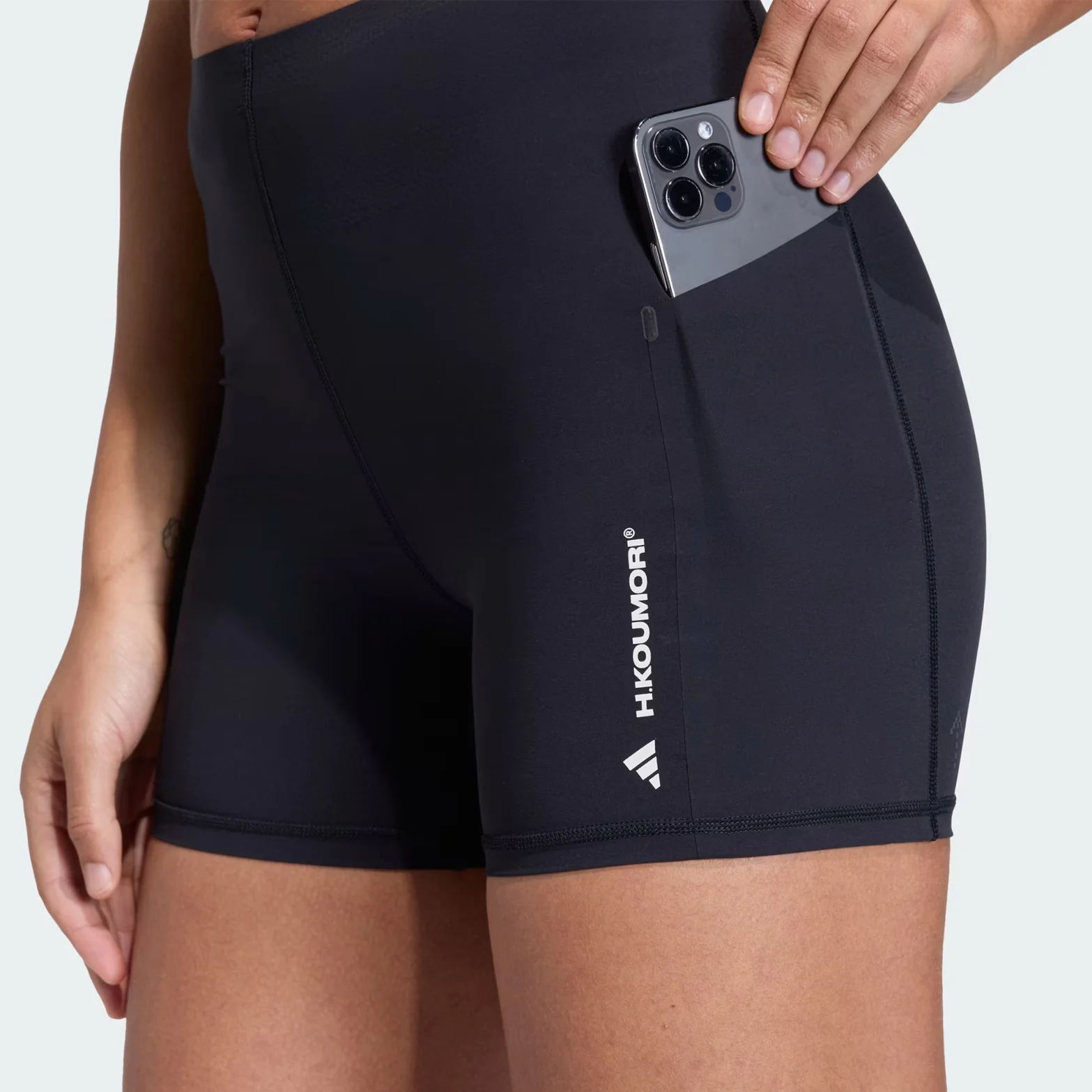 Women's Adi365 H.Koumori Running Short Tights Black - Image 3