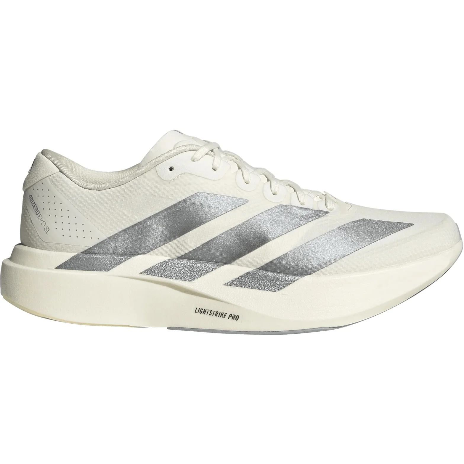 Women's Adizero EVO SL Woven Running Shoes Core White / Core White / Halo Silver