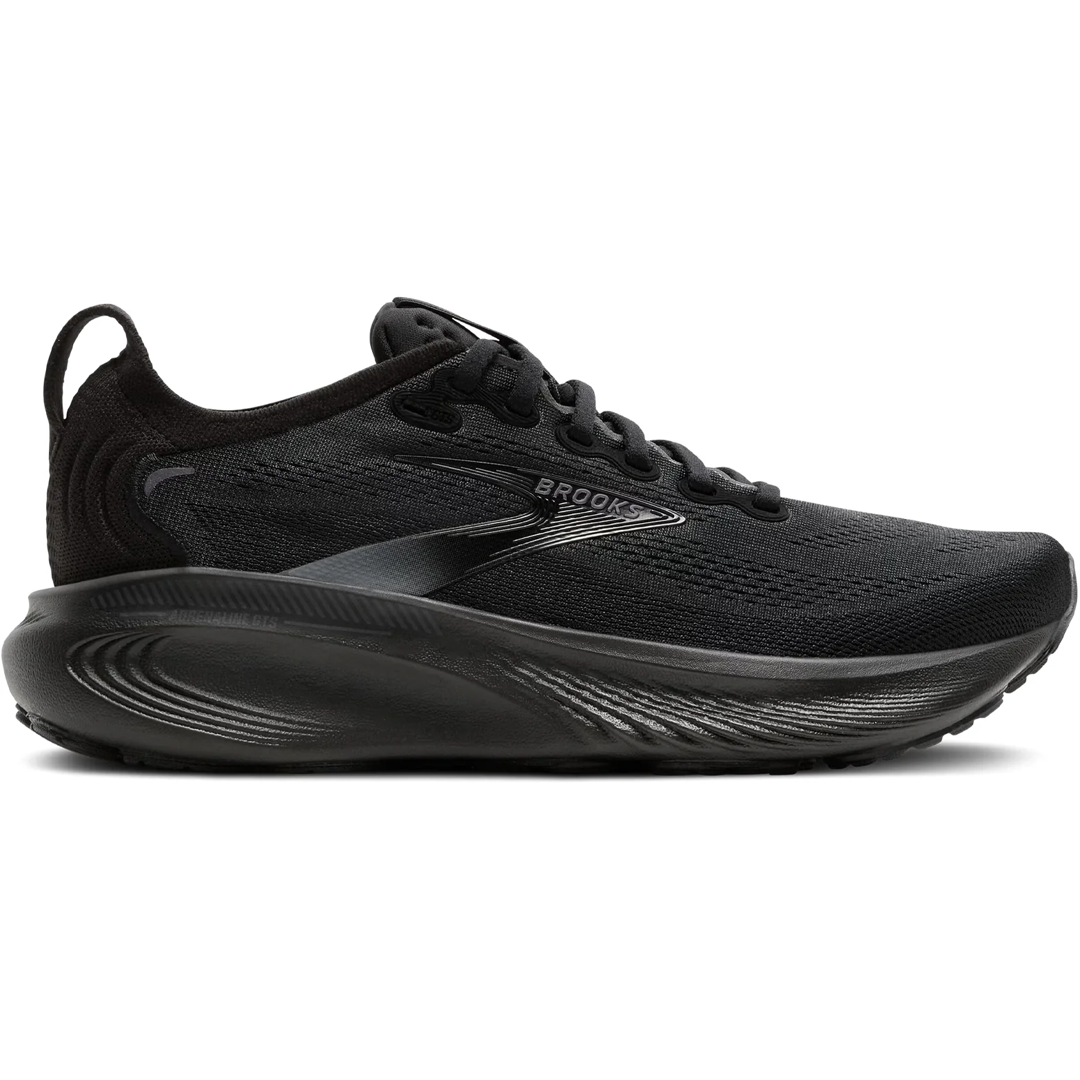 Women's Adrenaline GTS 25 Wide Fit Running Shoes Black / Black / Ebony