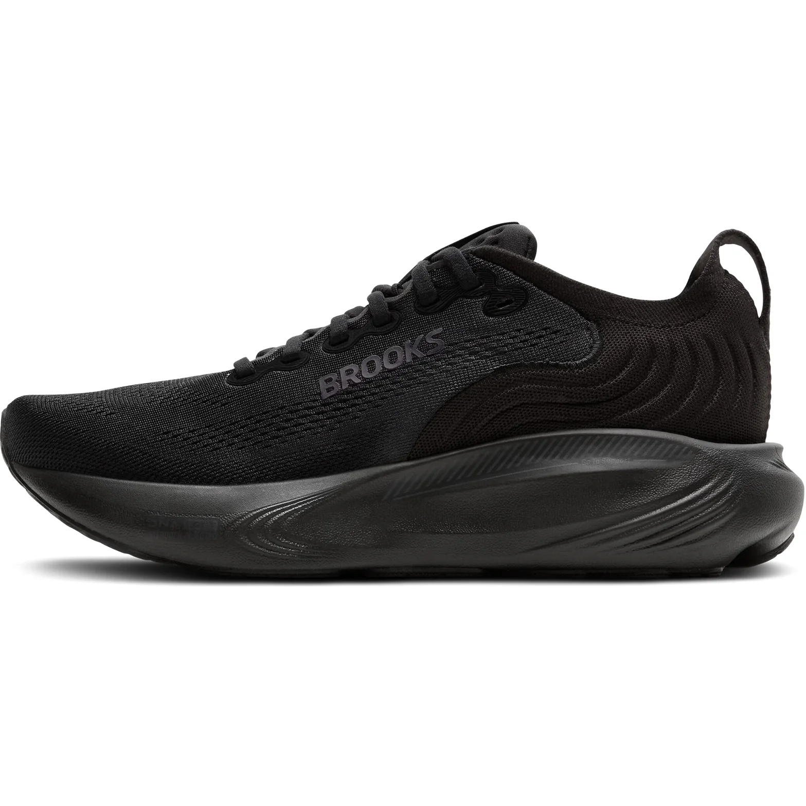 Women's Adrenaline GTS 25 Wide Fit Running Shoes Black / Black / Ebony - Image 2