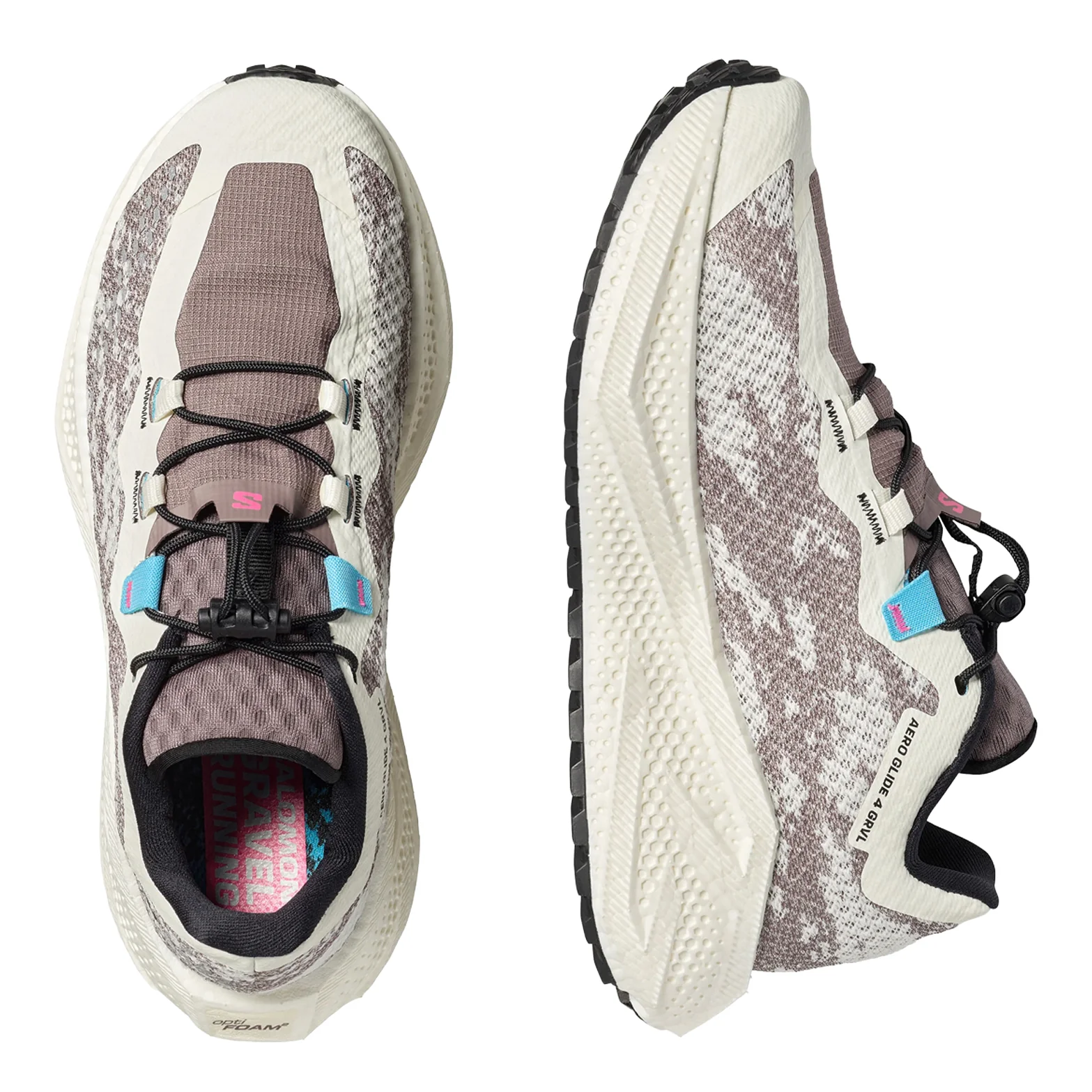 Women's Aero Glide 4 GRVL Running Shoes Vanilla Ice / Black - Image 3