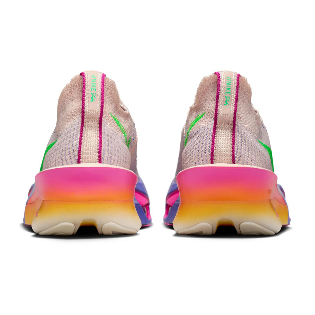 Women's Alphafly 3 Eliud Kipchoge Running Shoes Silt Red / Bright Ceramic / Fire Pink / Green Shock - Image 5