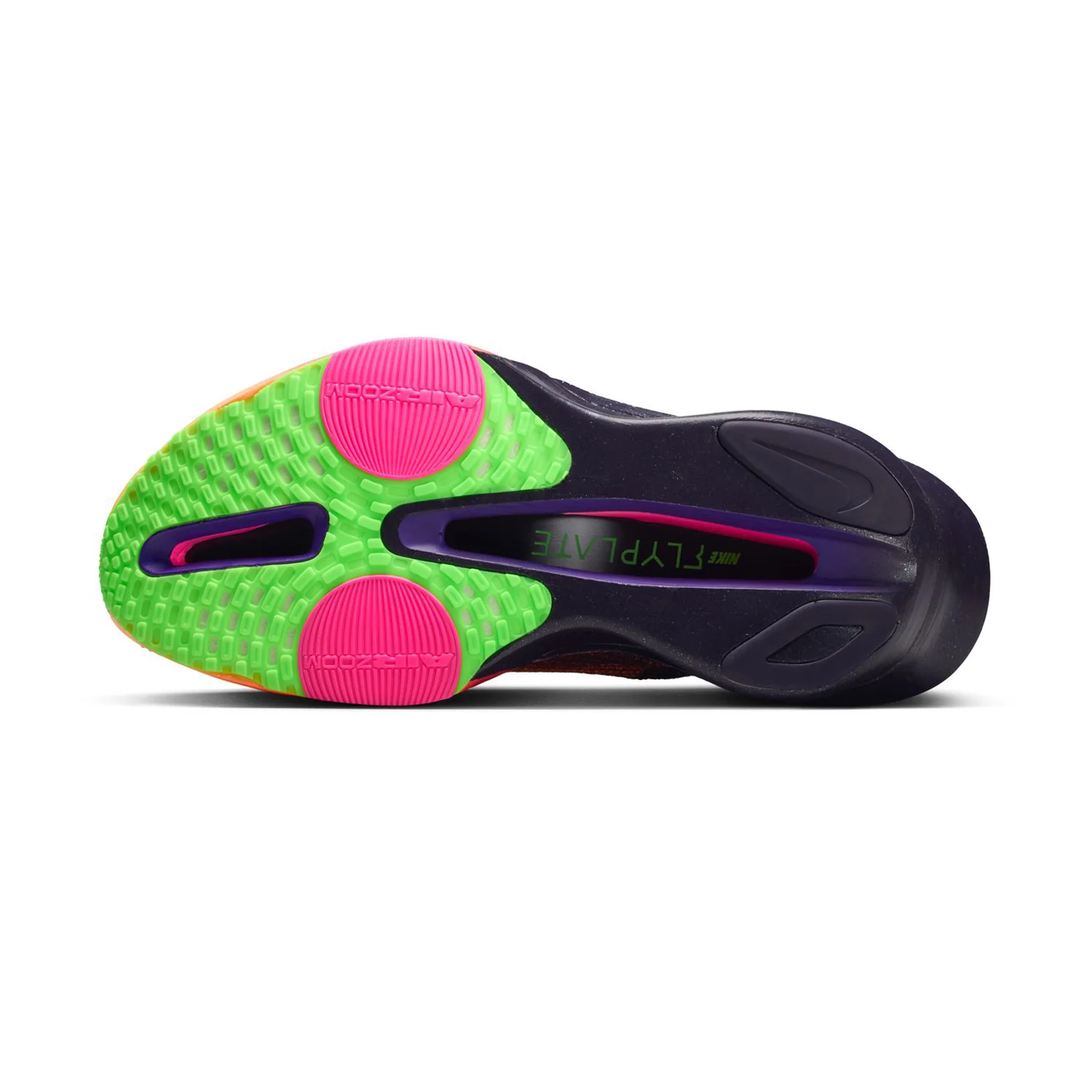 Women's Alphafly 3 GLAM Running Shoes Orange Pulse / Purple Dynasty / Electric Green / Black - Image 4