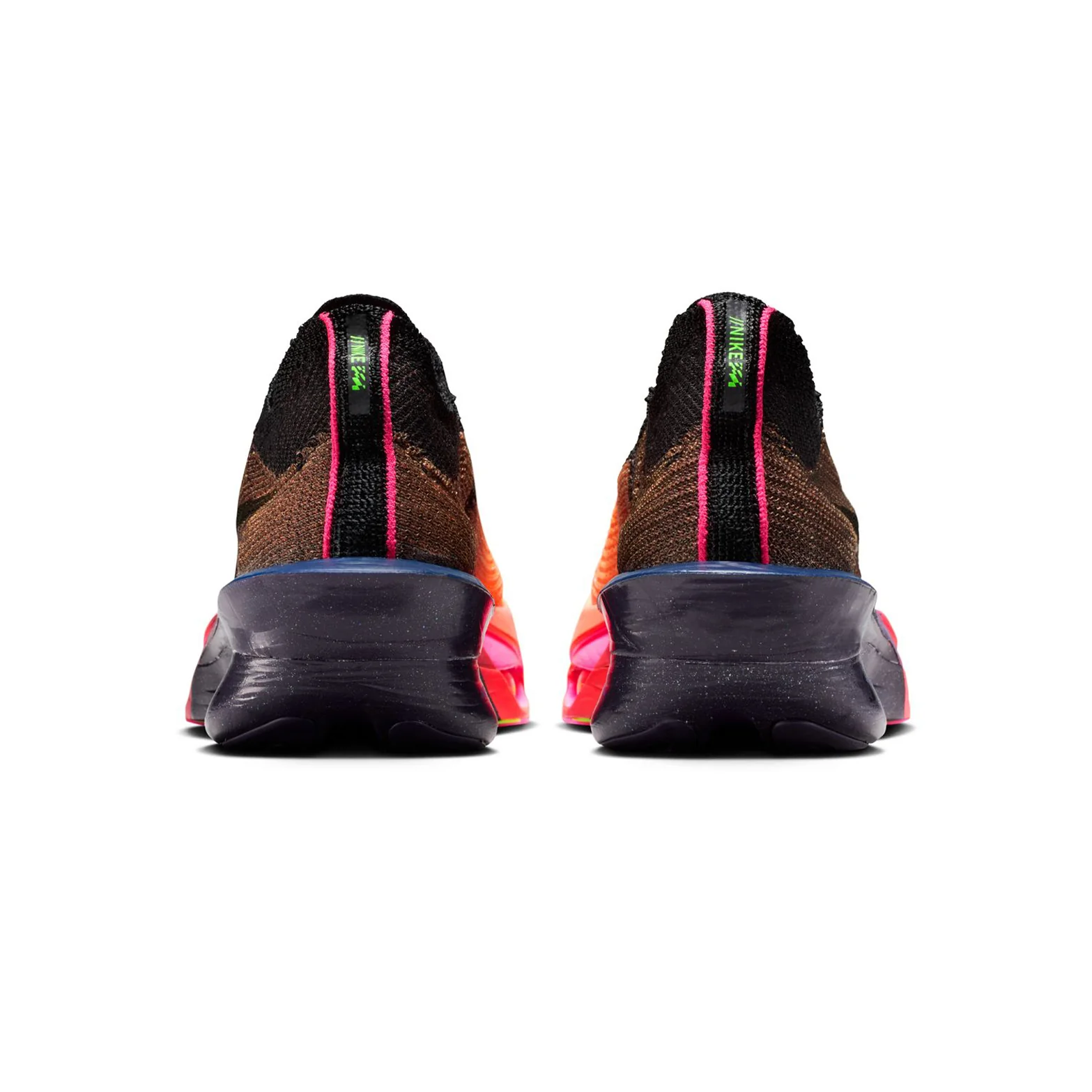 Women's Alphafly 3 GLAM Running Shoes Orange Pulse / Purple Dynasty / Electric Green / Black - Image 5