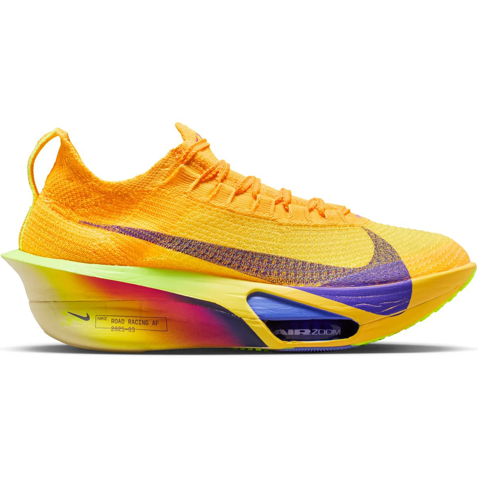 Women's Alphafly 3 Running Shoes Laser Orange / Citron Pulse / Volt Ice / Indigo Burst