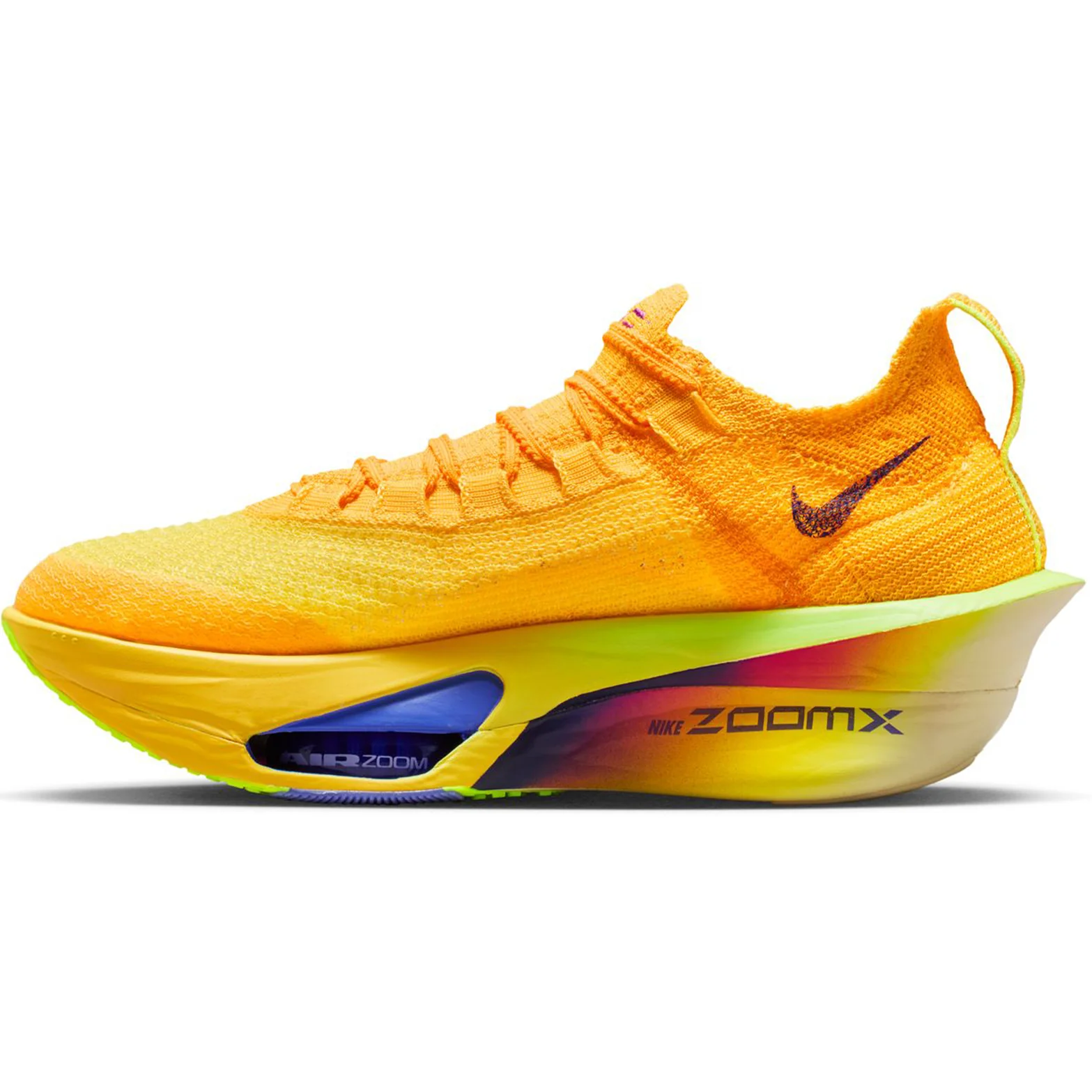 Women's Alphafly 3 Running Shoes Laser Orange / Citron Pulse / Volt Ice / Indigo Burst - Image 2