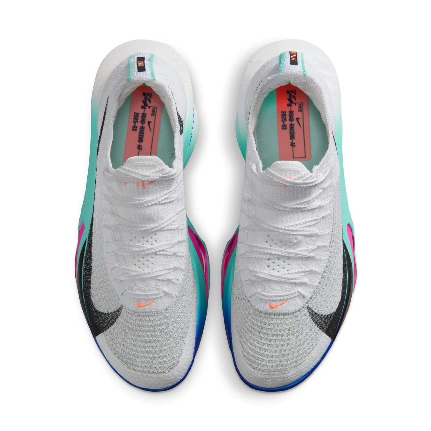 Women's Alphafly 3 Running Shoes White / Black / Hyper Turquoise / Concord - Image 3