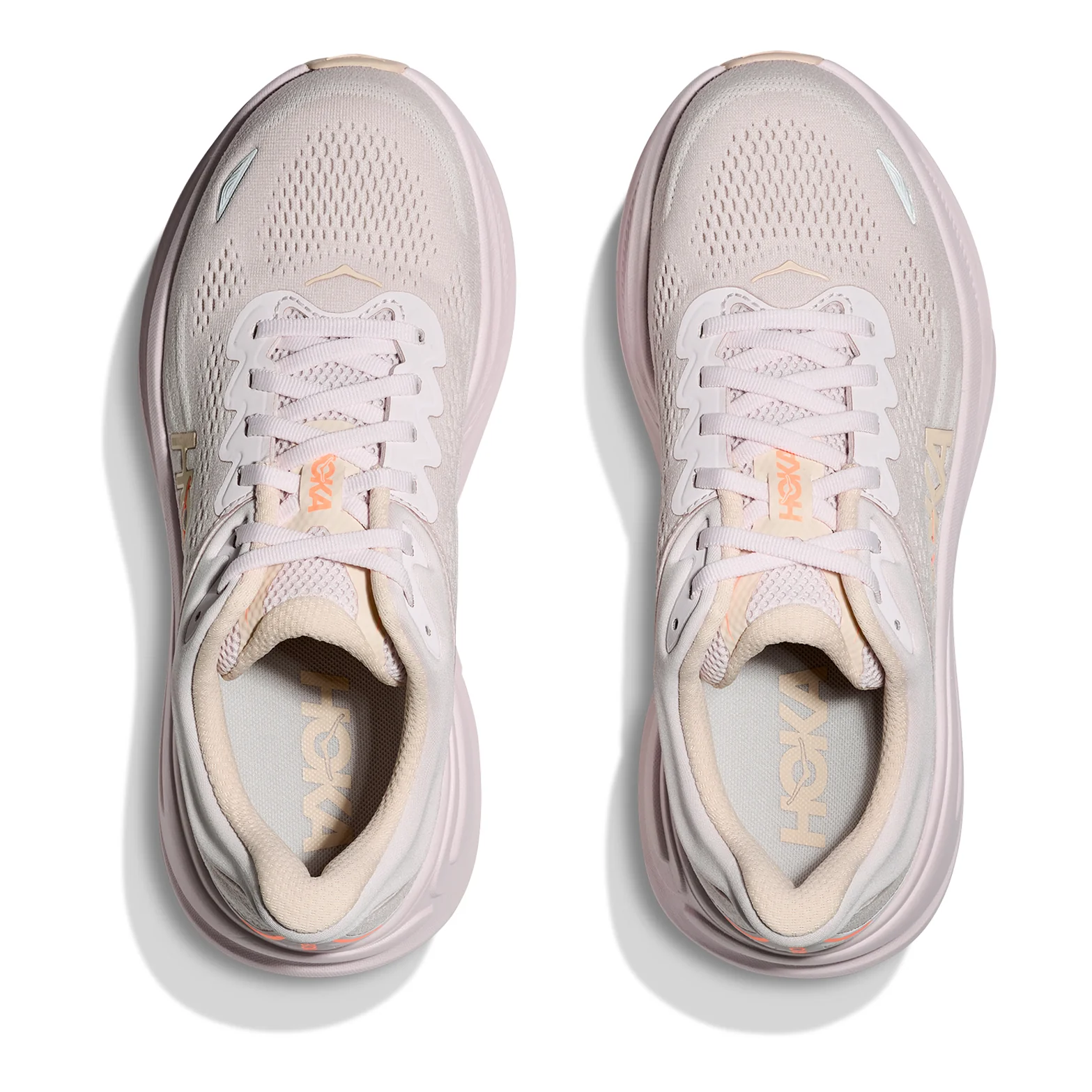 Women's Bondi 9 Running Shoes Lilac Cream / Tangerine Glow - Image 3