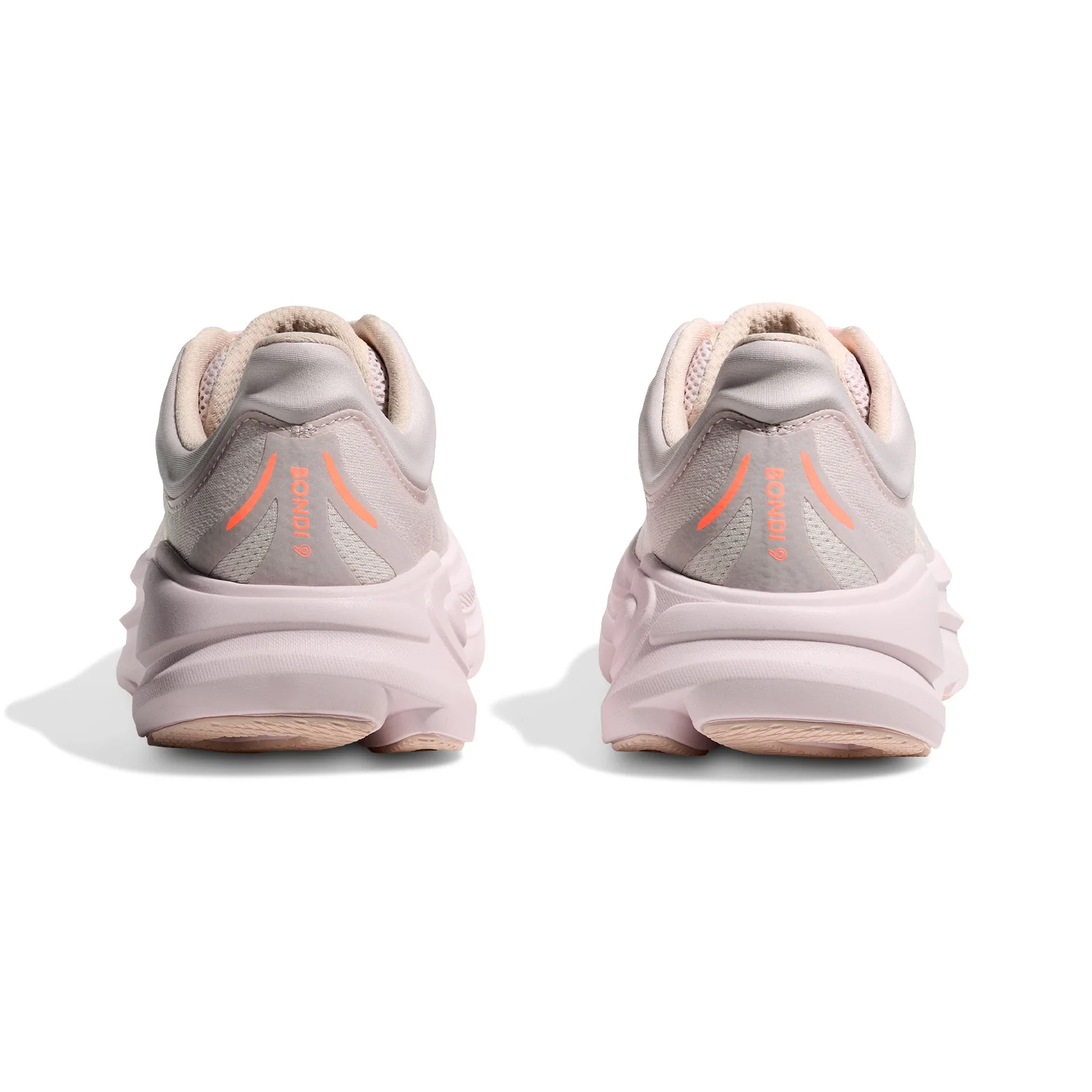 Women's Bondi 9 Running Shoes Lilac Cream / Tangerine Glow - Image 5