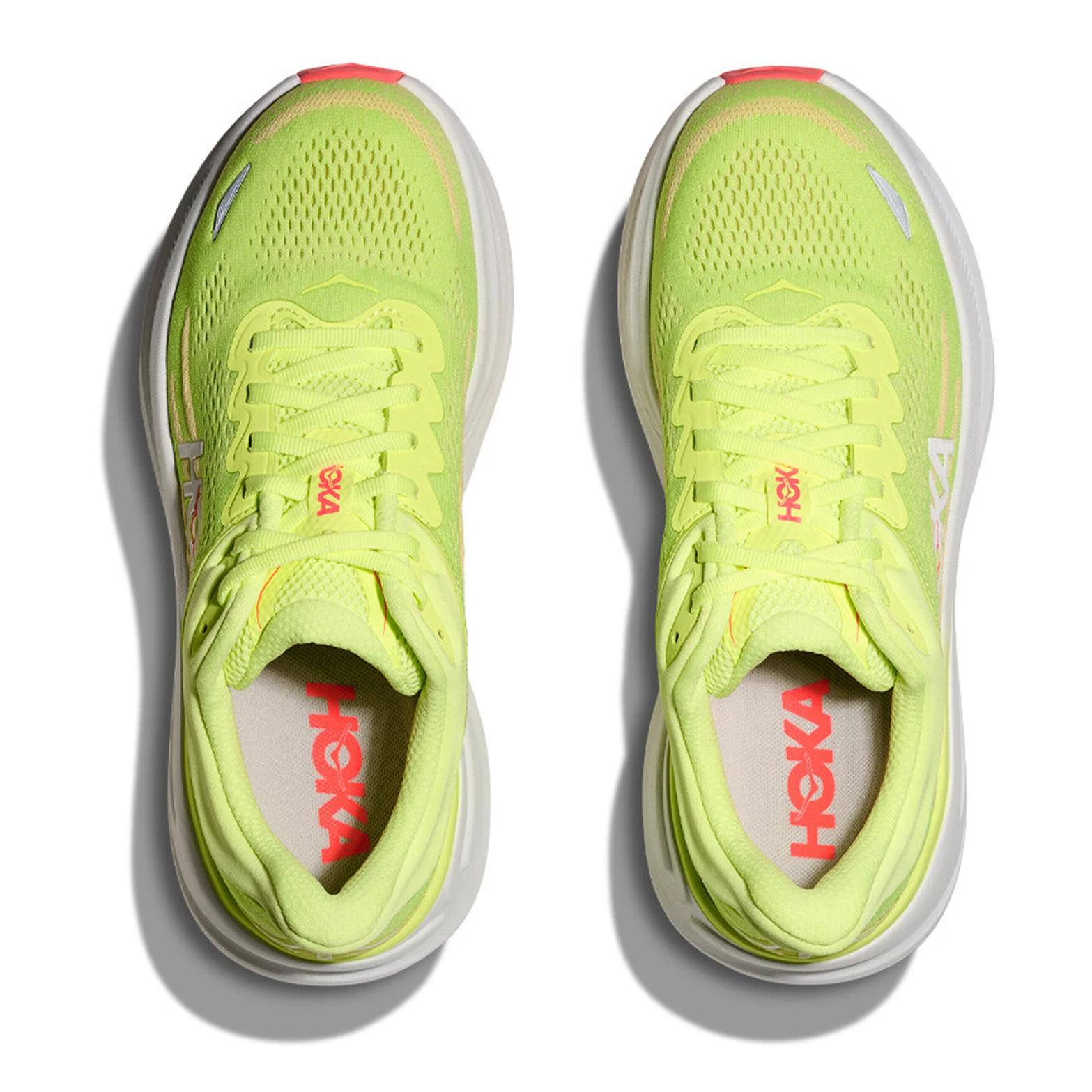 Women's Bondi 9 Running Shoes Neon Yuzu / Sunlight - Image 3