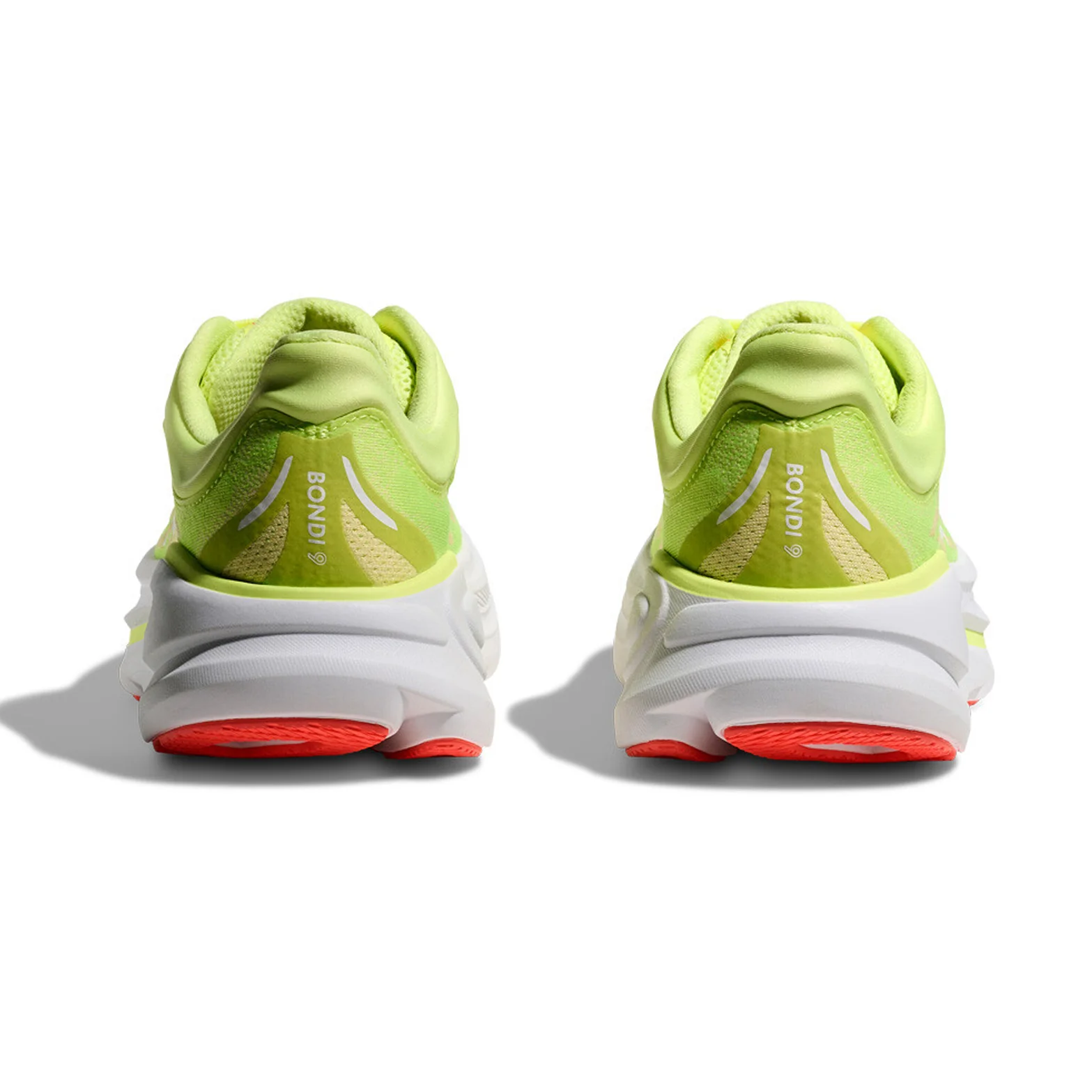 Women's Bondi 9 Running Shoes Neon Yuzu / Sunlight - Image 5