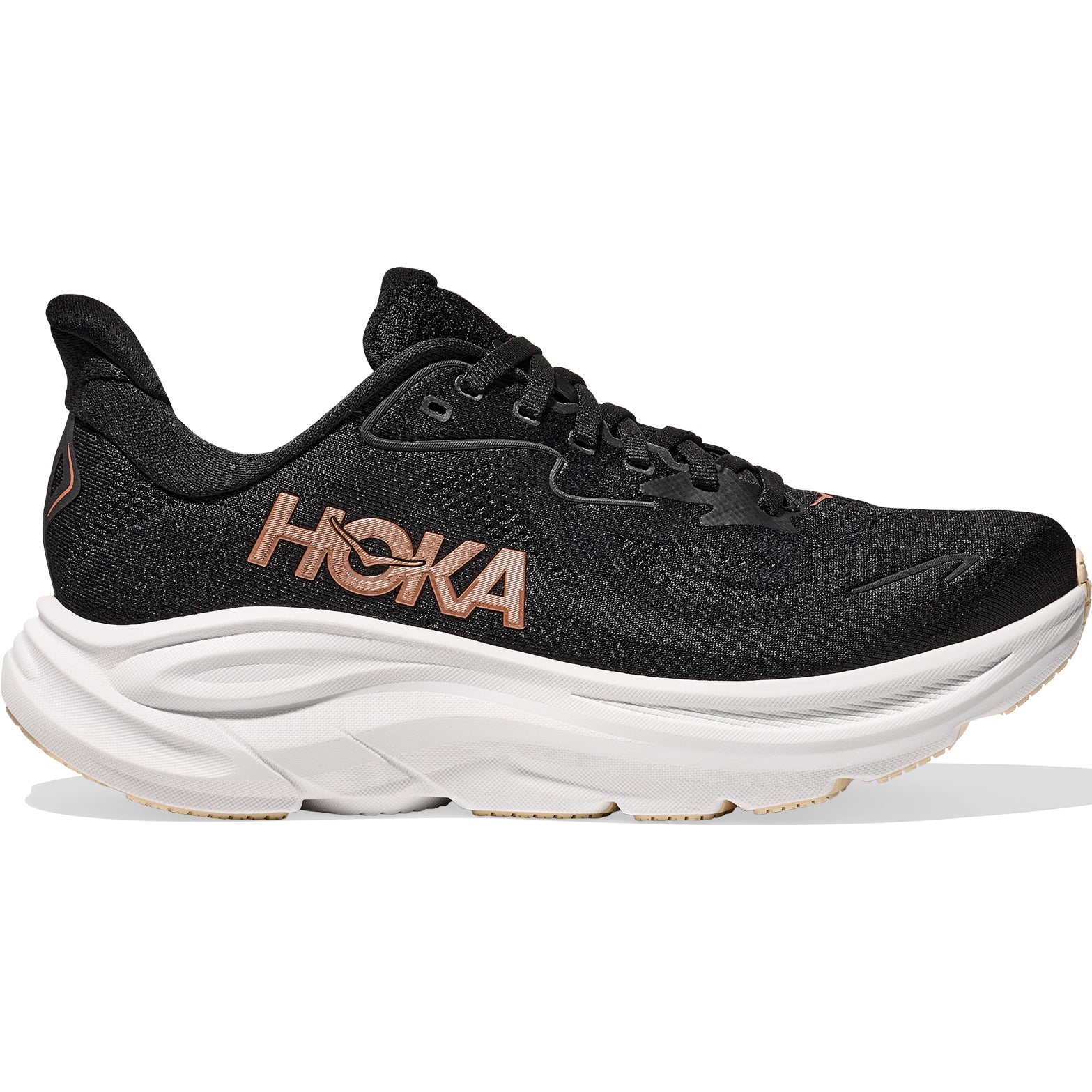 Women's Clifton 10 Running Shoes Black / Rose Gold