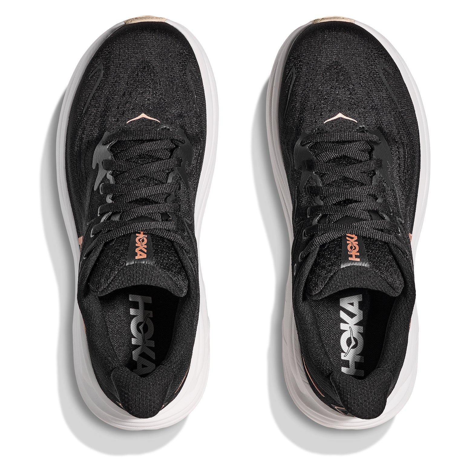 Women's Clifton 10 Running Shoes Black / Rose Gold - Image 3