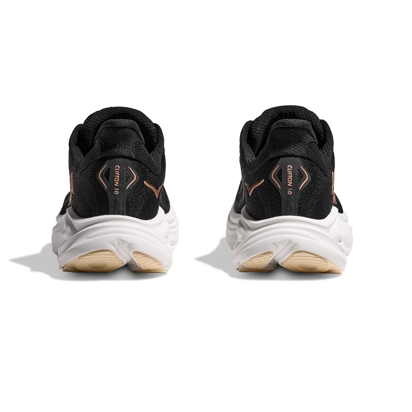 Women's Clifton 10 Running Shoes Black / Rose Gold - Image 5