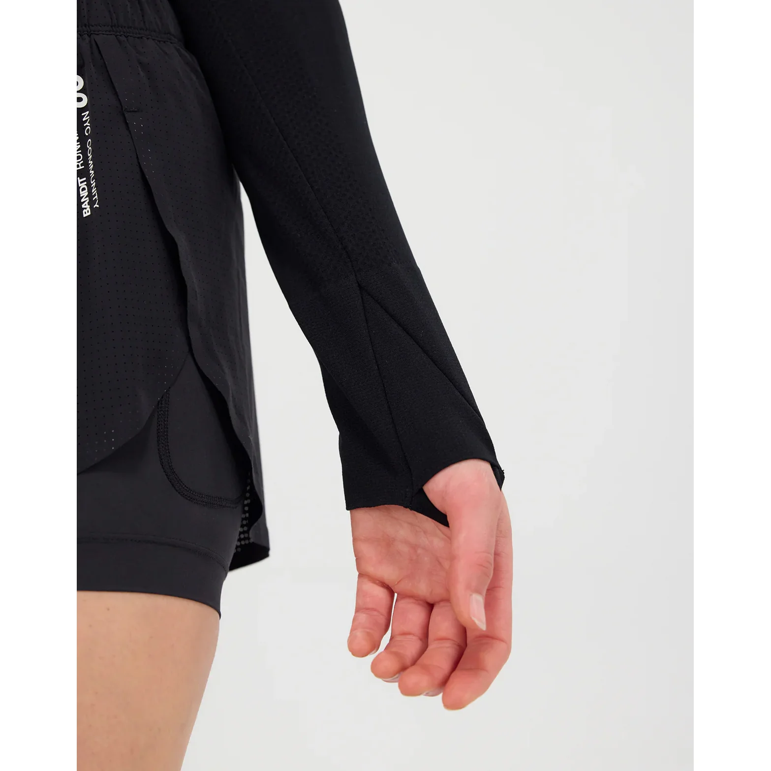 Women's Mercury Seamless Top Cropped Black - Image 4