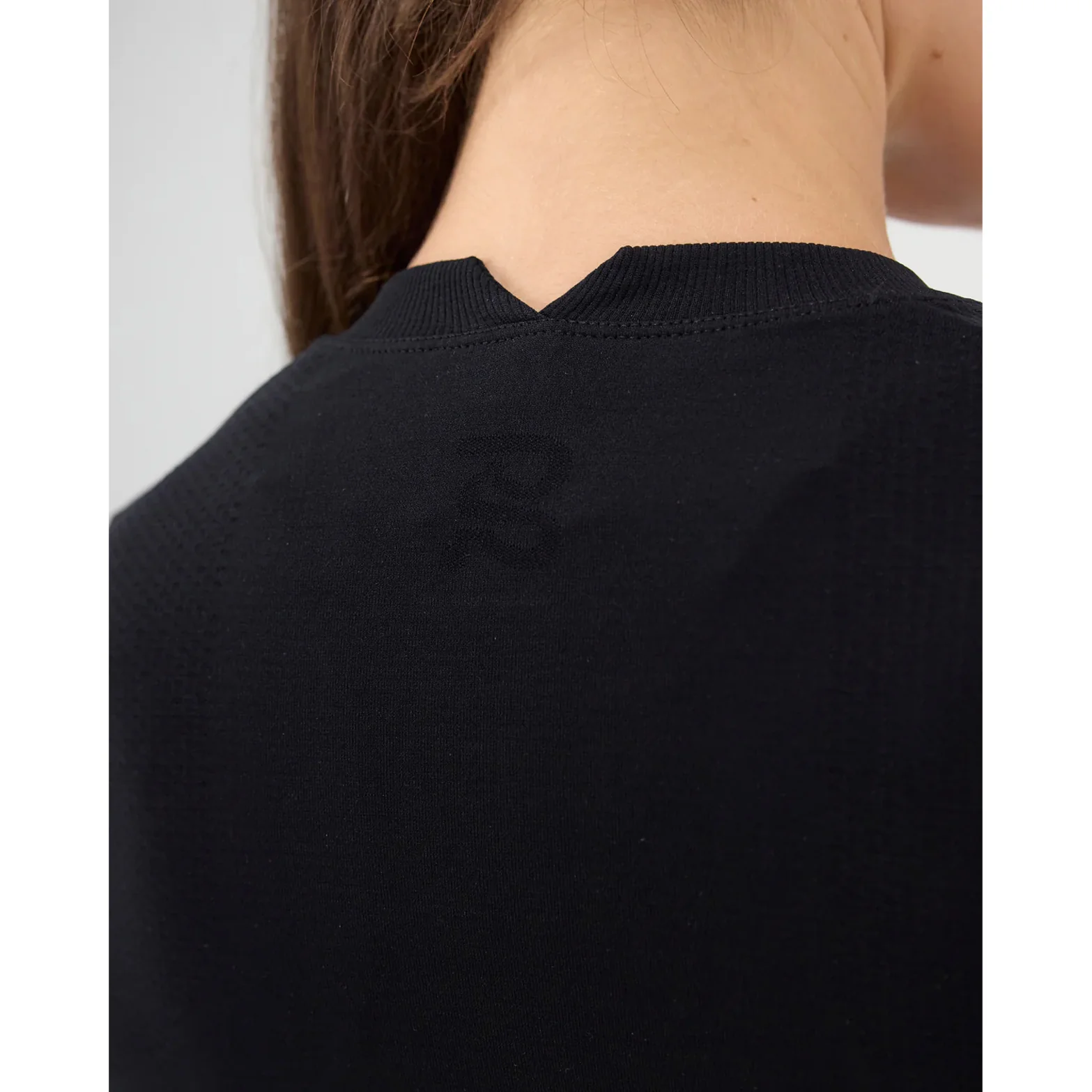 Women's Mercury Seamless Top Cropped Black - Image 5