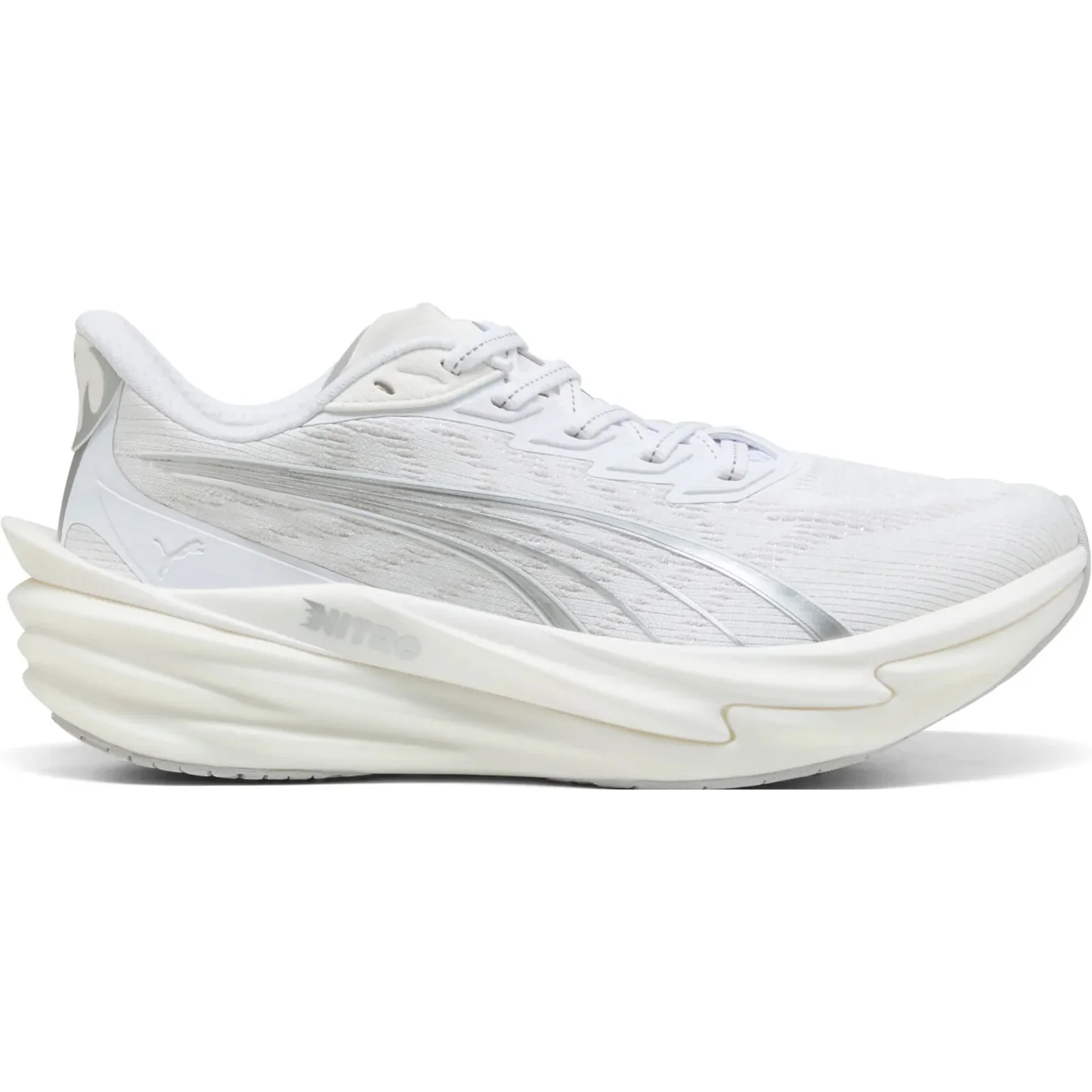 Women's Deviate NITRO 4 Running Shoes Puma White / Feather Grey
