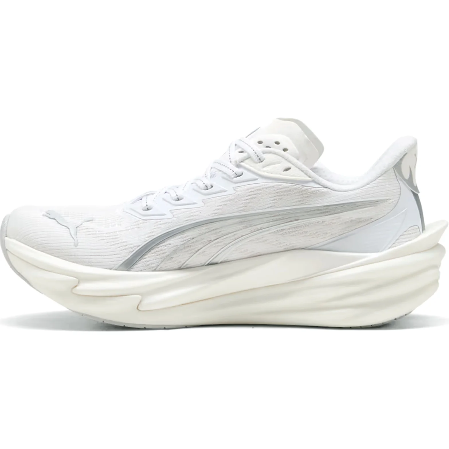 Women's Deviate NITRO 4 Running Shoes Puma White / Feather Grey - Image 2