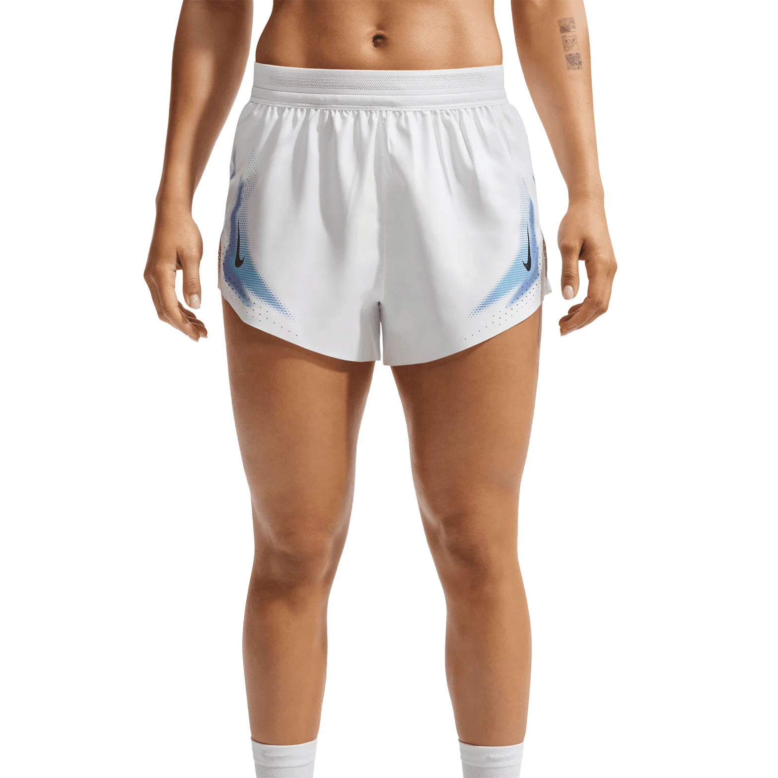Women's Dri-FIT Aeroswift ADV 3 Inch Running Shorts White / Black