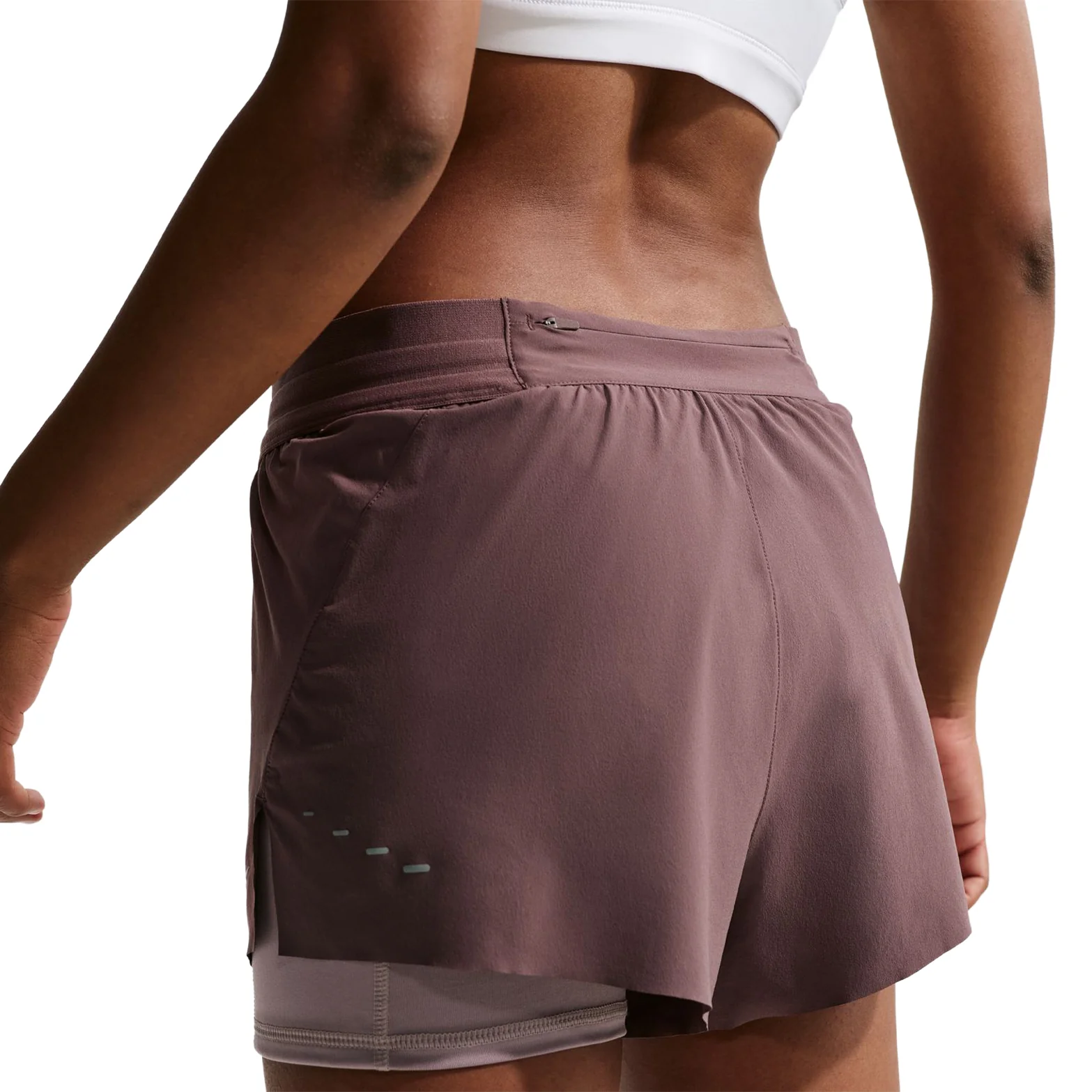 Women's Dri-FIT Mid Rise 2 in 1 Shorts Tattoo / Light Violet Ore - Image 2