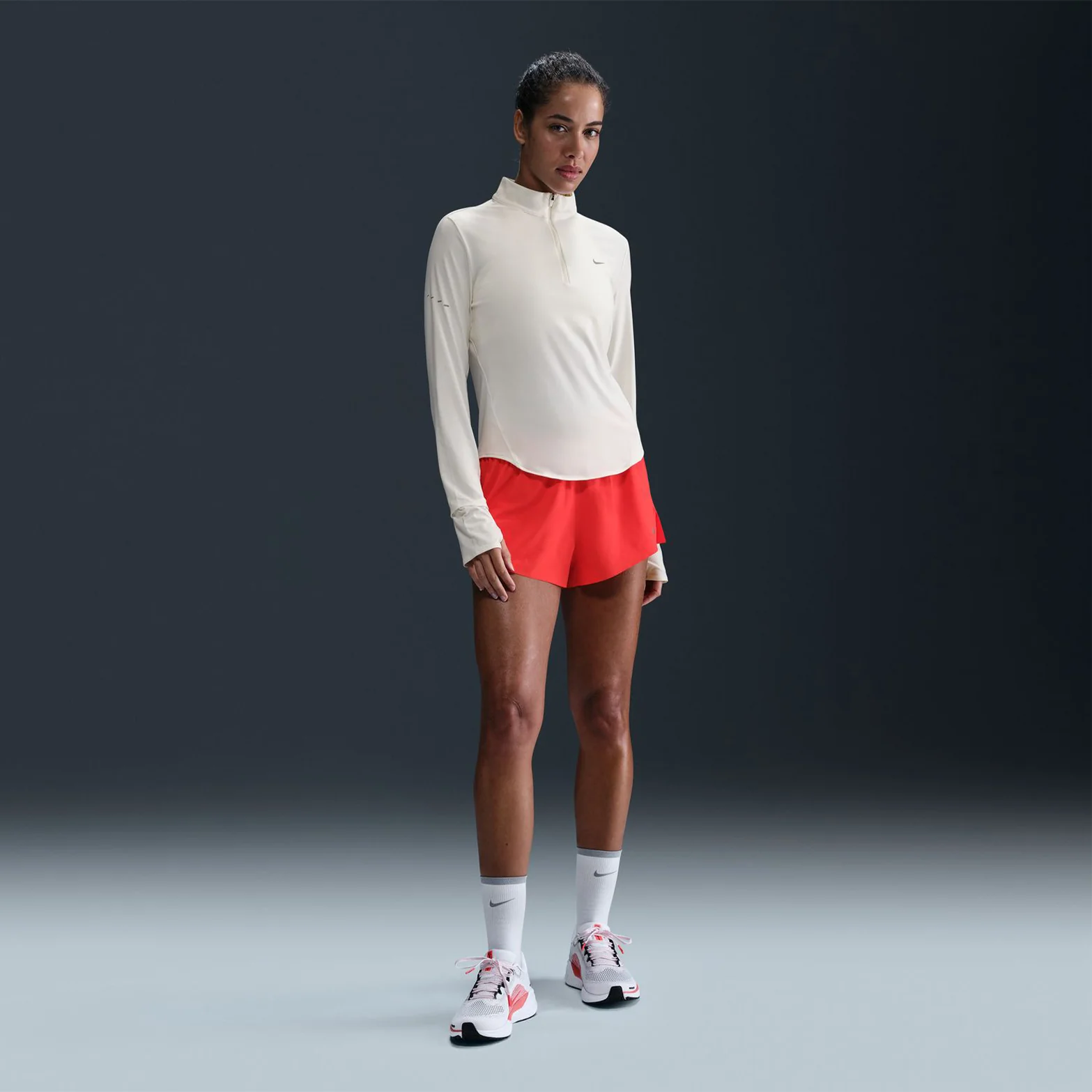 Women's Dri-FIT Swift 1/4 Zip Running Top Sail - Image 3