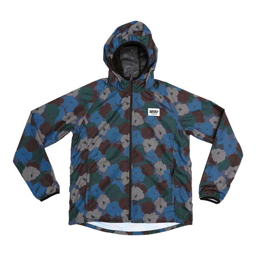 Women's Flower Pace Jacket Blue AOP - Image 4