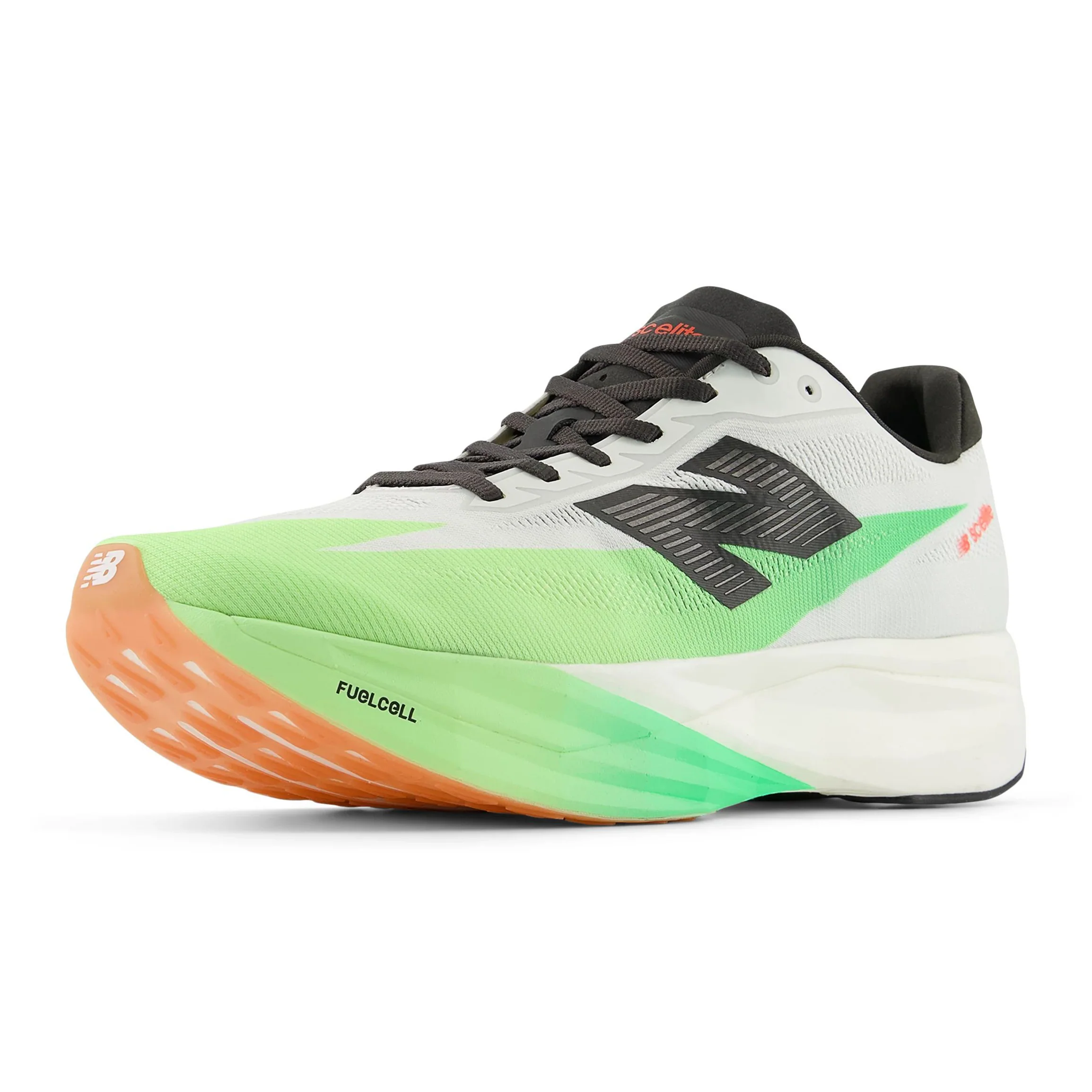Women's FuelCell Rebel v5 Riswing Running Shoes White / Mint Flash / Lime Leaf - Image 3