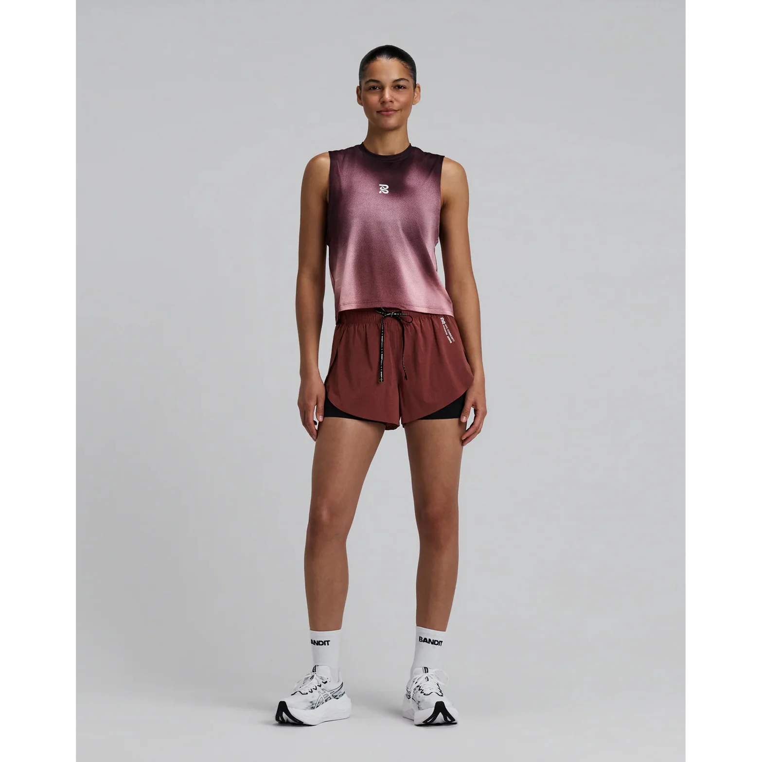 Women's Micromesh Run Tank Flow State Mahogany Multi - Image 5