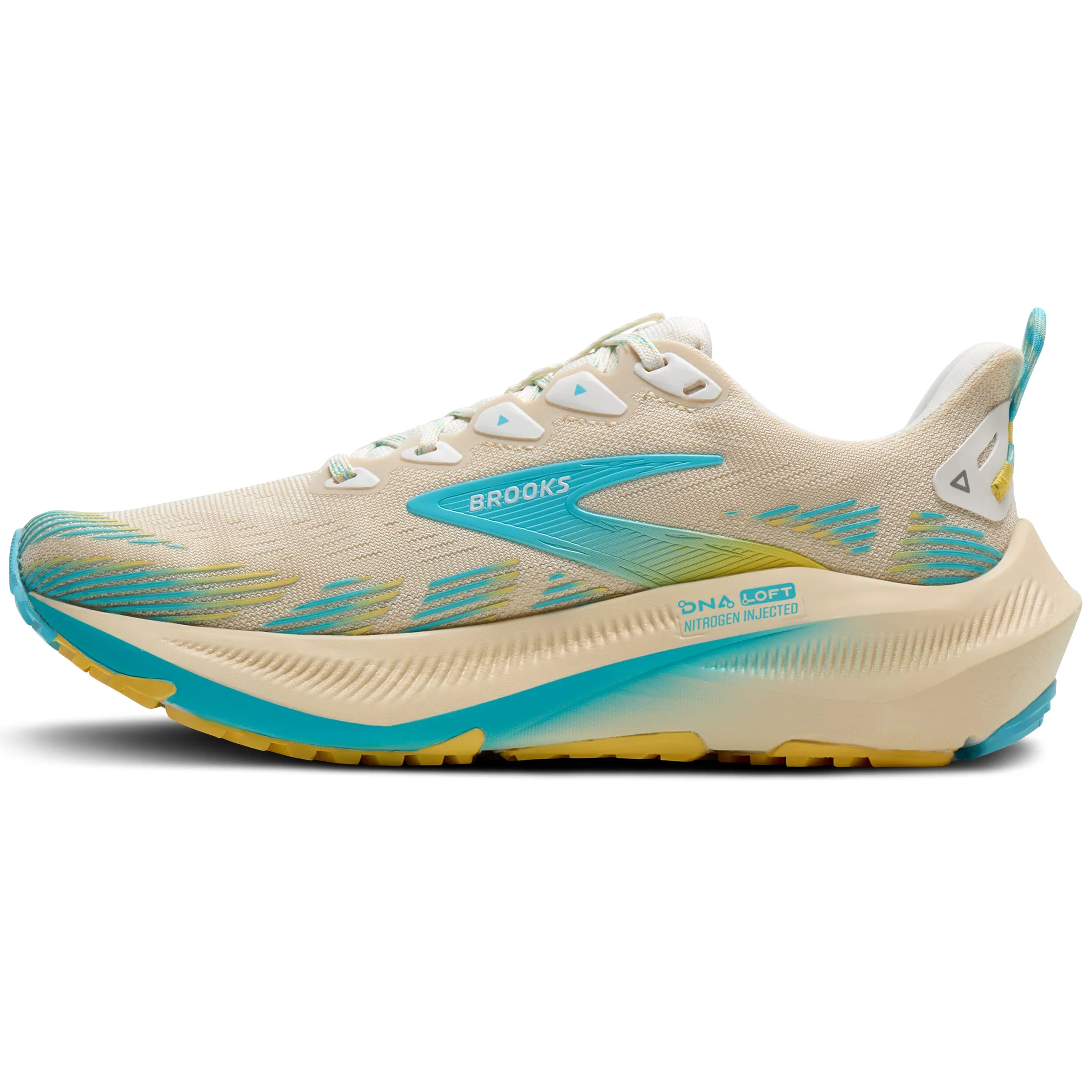 Women's Ghost Trail Running Shoes Sand / Star White / Golden Hour - Image 2