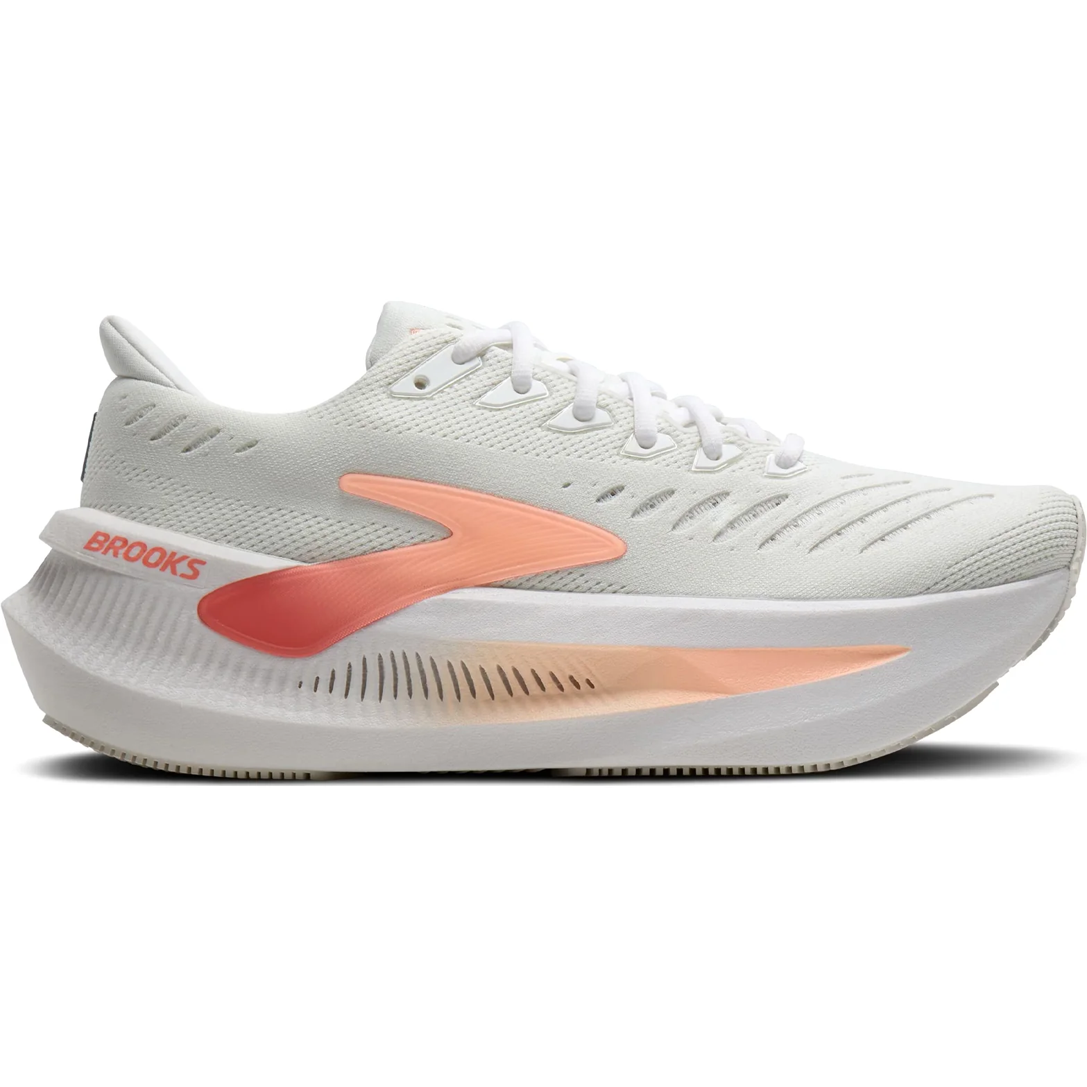 Women's Glycerin Max 2 Running Shoes White / Coral / Peach