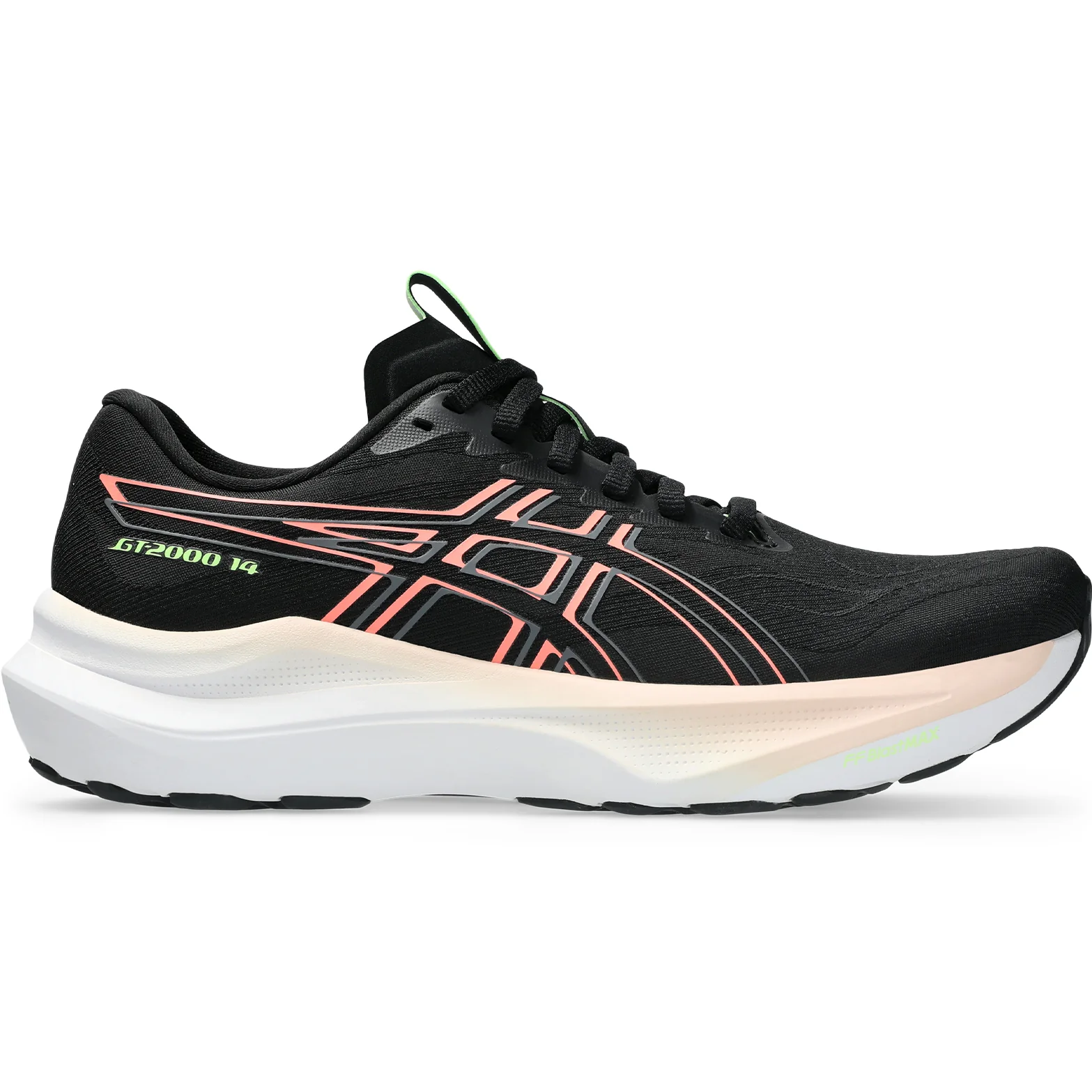 Women's GT-2000 14 Running Shoes Black / Sun Coral