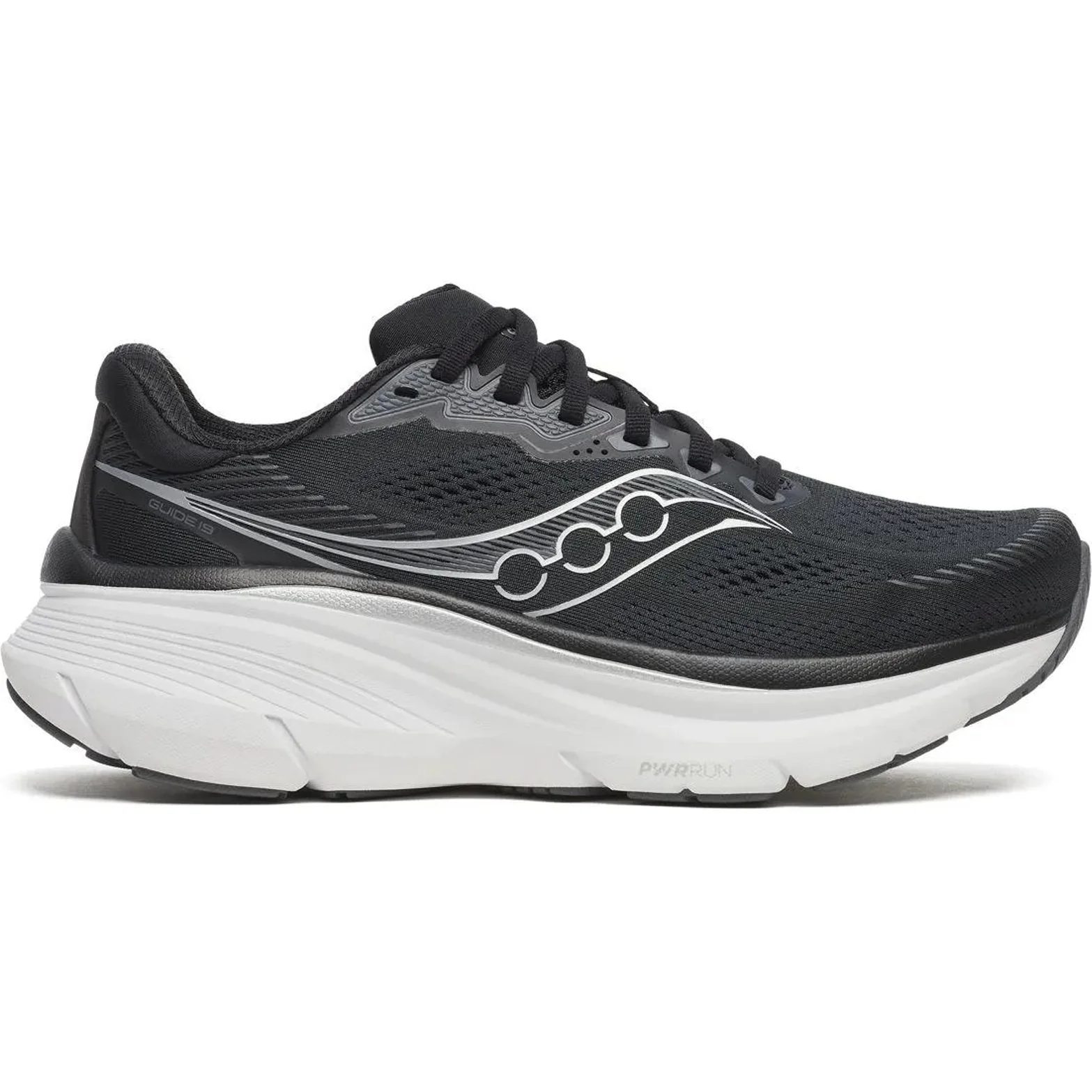 Women's Guide 19 Wide Fit Running Shoes Black / Silver