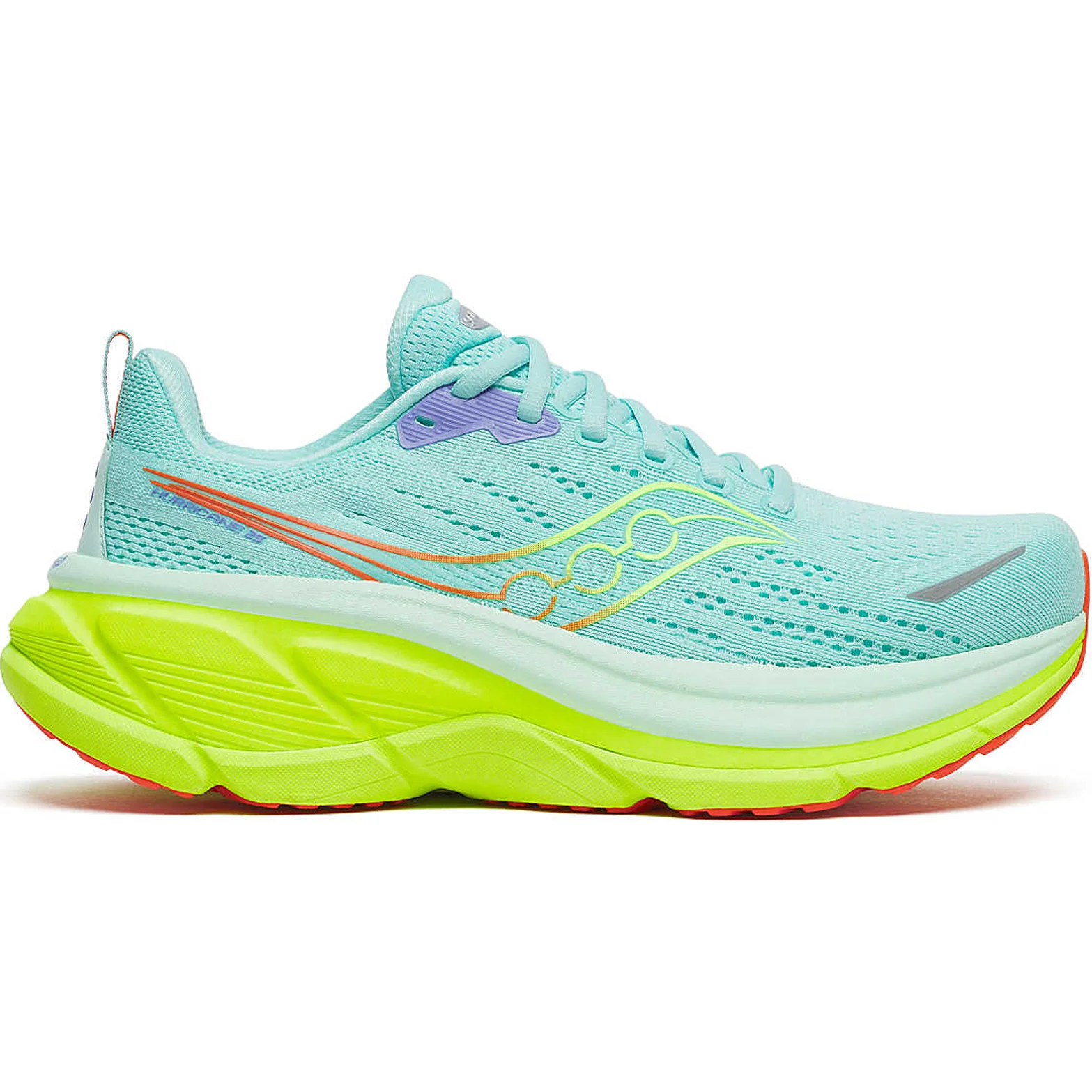 Women's Hurricane 25 Running Shoes Aqua / Citron