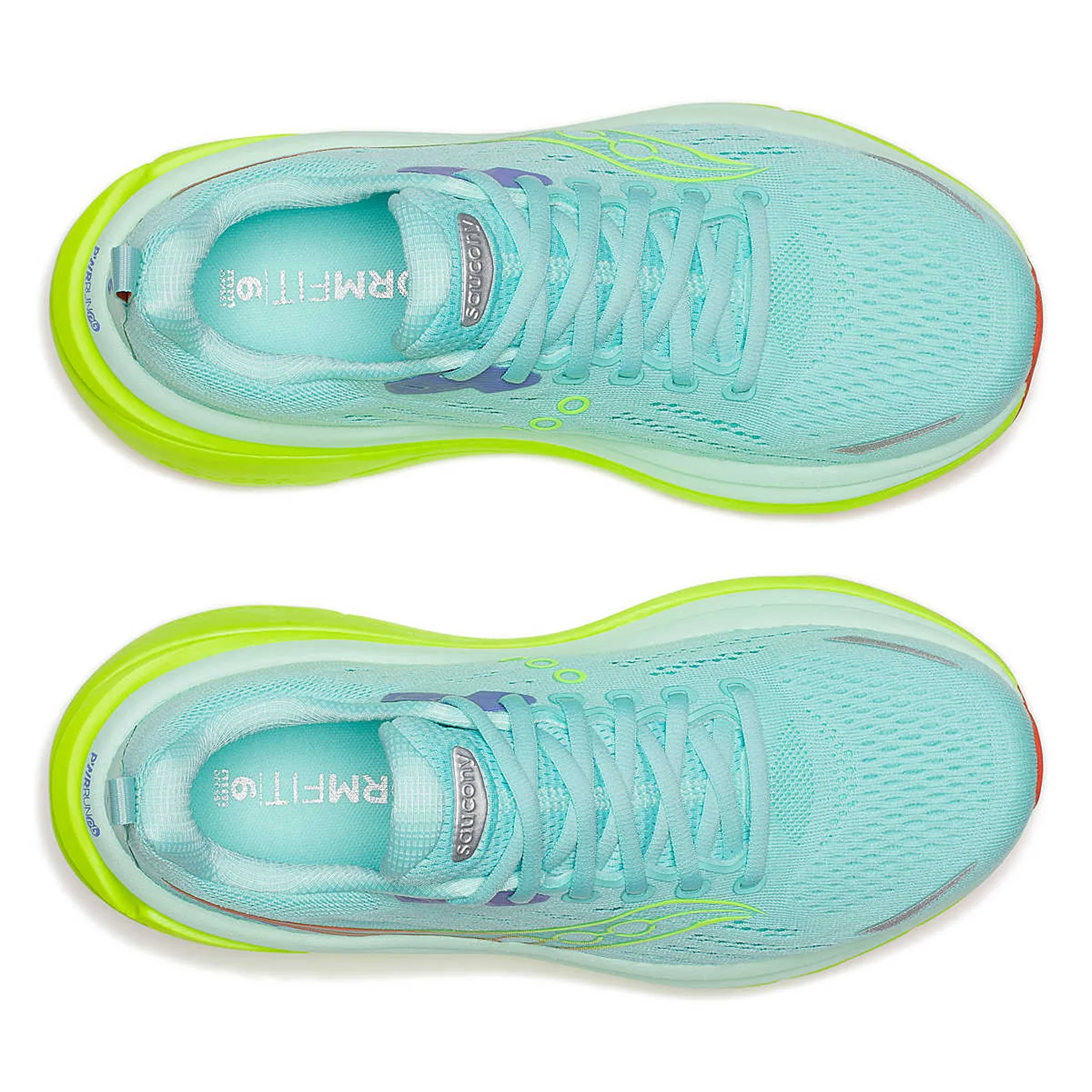 Women's Hurricane 25 Running Shoes Aqua / Citron - Image 3