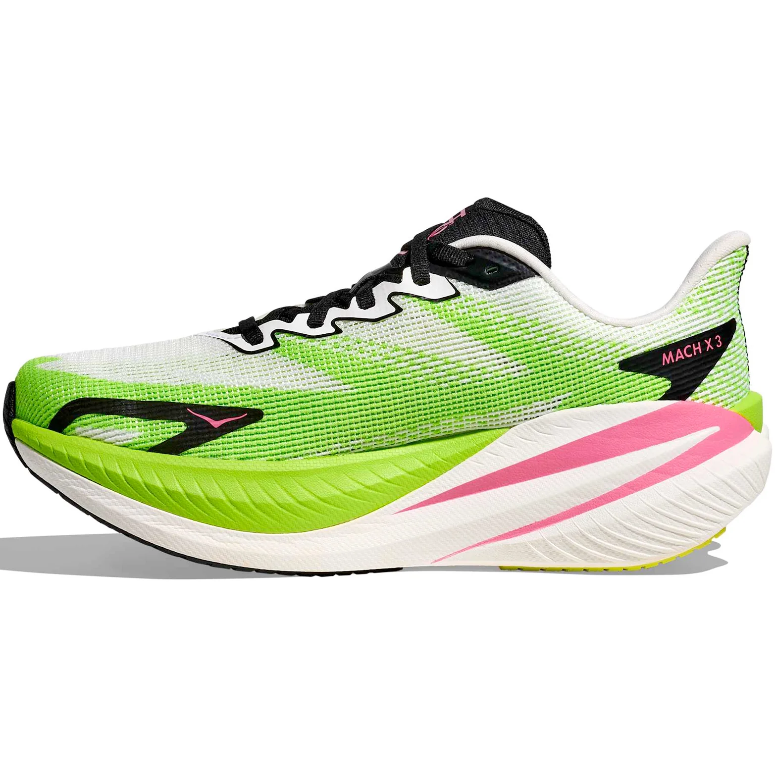Women's Mach X 3 Running Shoes White / Neon Lime - Image 2