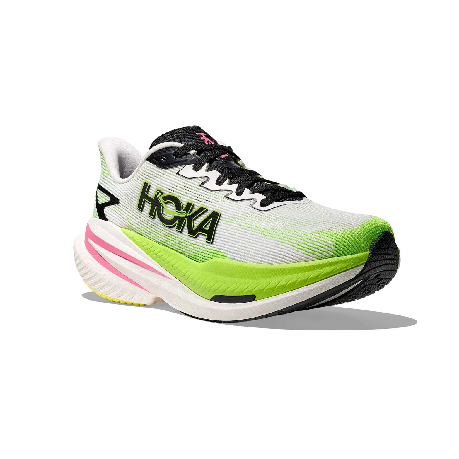 Women's Mach X 3 Running Shoes White / Neon Lime - Image 6