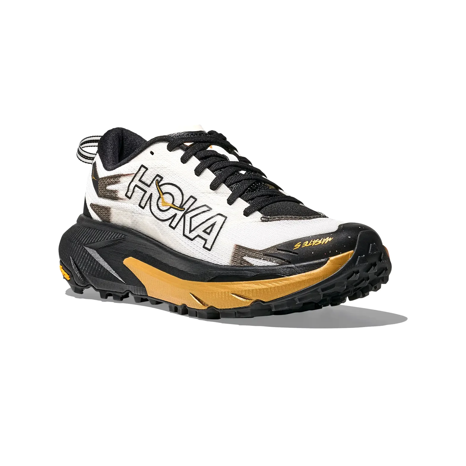 Women's Mafate 5 Koshi Tan-Tan Trail Running Shoes Black / Gold - Image 6